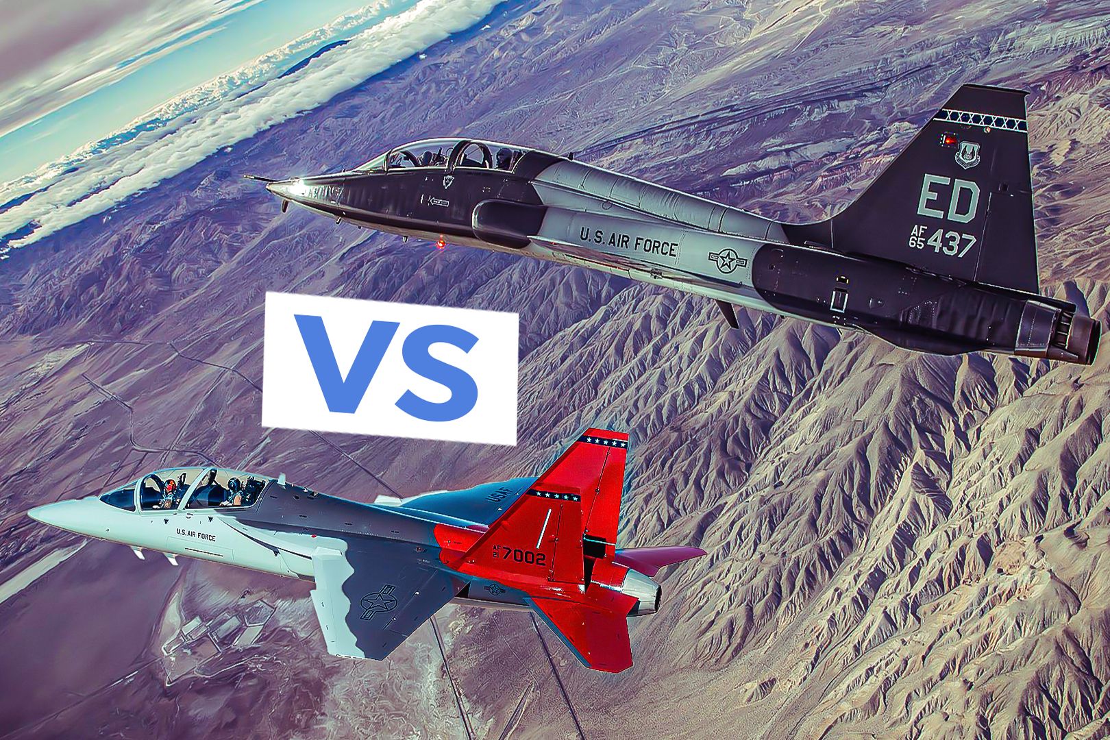 T-7 紅鷹與 T-38 利爪
