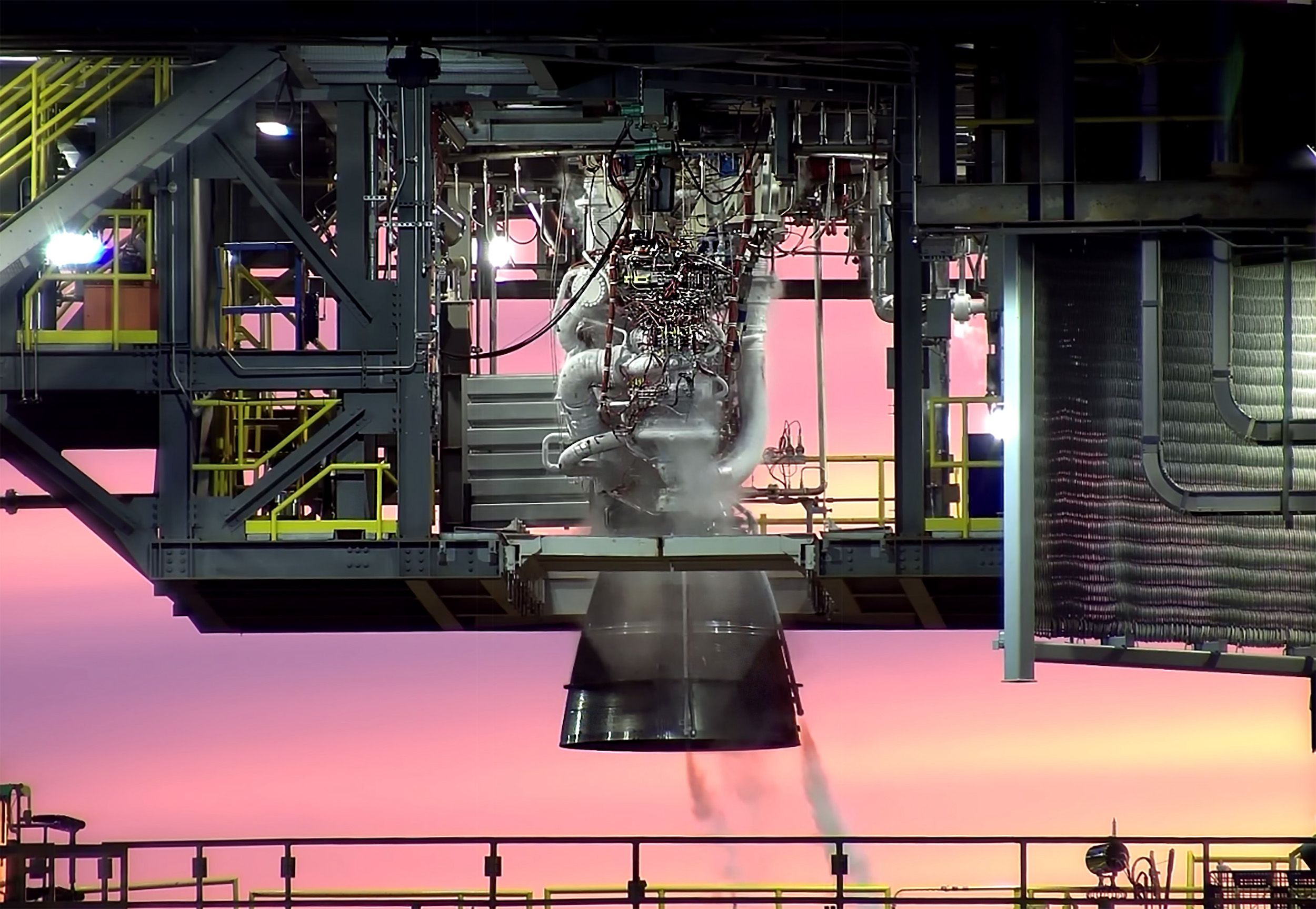 Blue Origin’s BE-4 engine readies for hotfire at Marshall Spaceflight Center Test Stand 4670