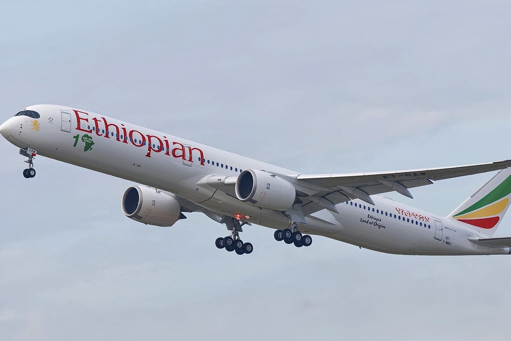 Ethiopian Airlines first Airbus A350-1000