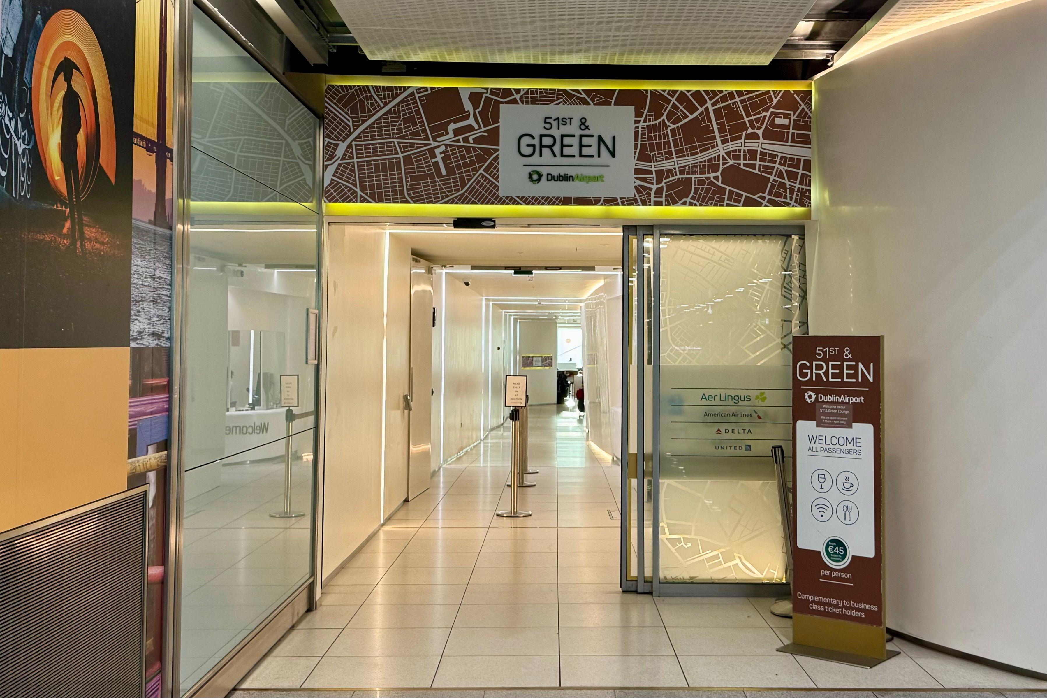 51st & Green US Preclearance Lounge at Dublin Airport
