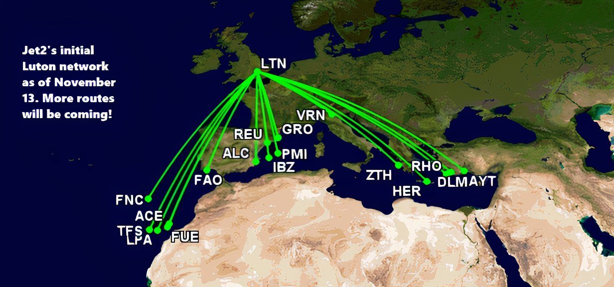 Jet2 Adds New London Luton Base With 2 Airbus A321neos & 17 Routes