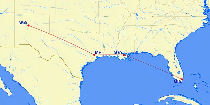 National Airlines flight 27 route