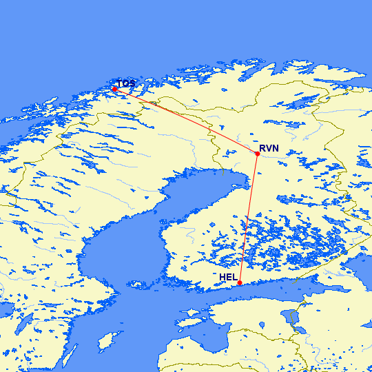 Finnair flights to Lapland from Helsinki and Tromso