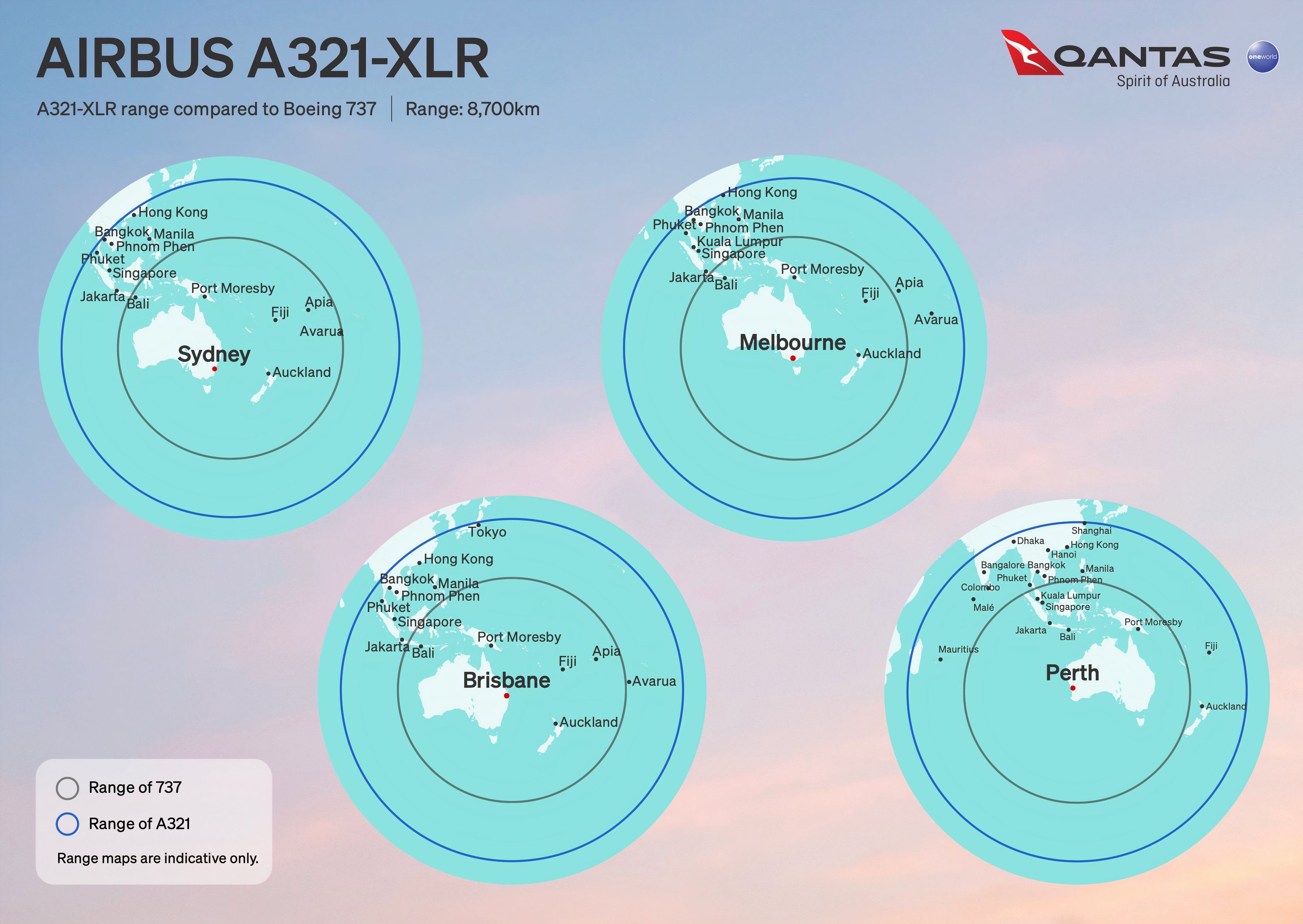 澳洲航空 A321XLR 航程簡介