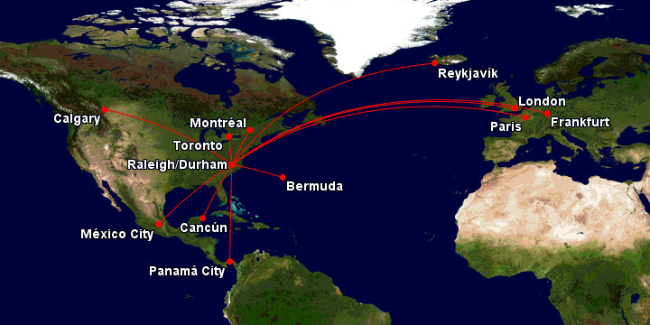 RDU sets a record with 11 international destinations