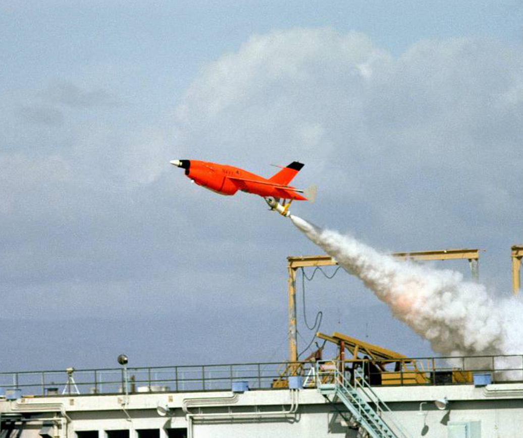 BQM-34S 進行地面發射的照片