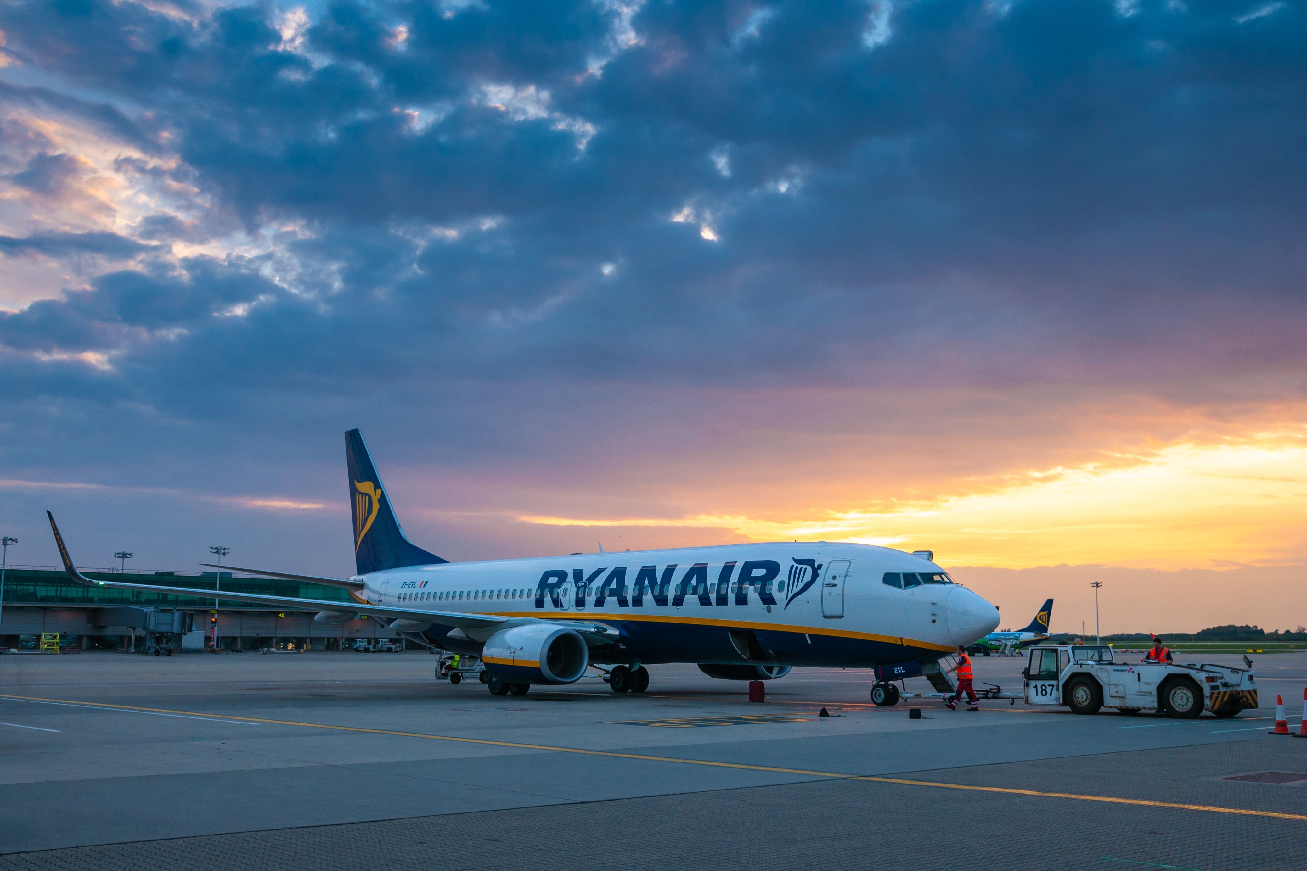 Ryanair Boeing 737 Parked At Stansted