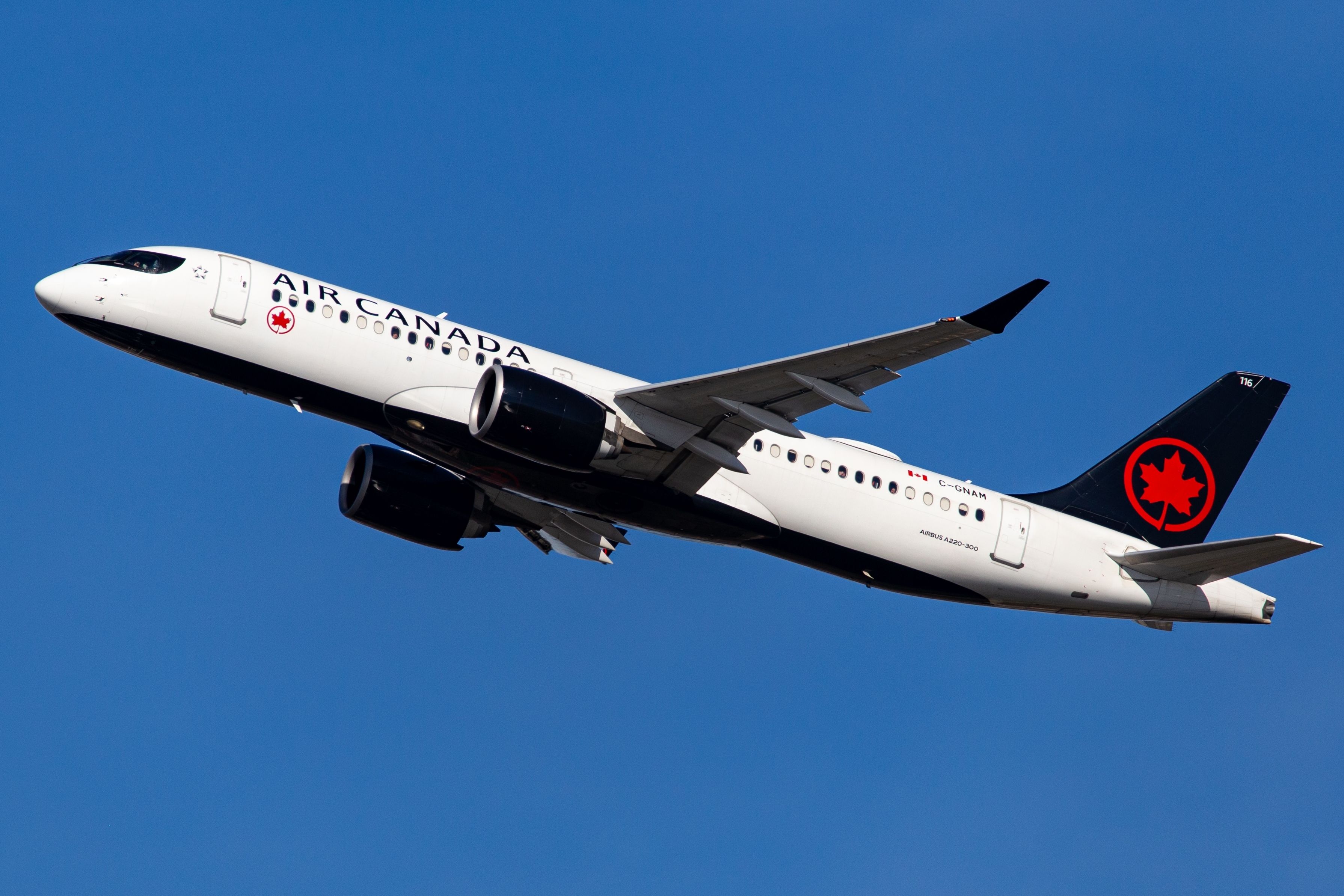 Air Canada A220 Inflight