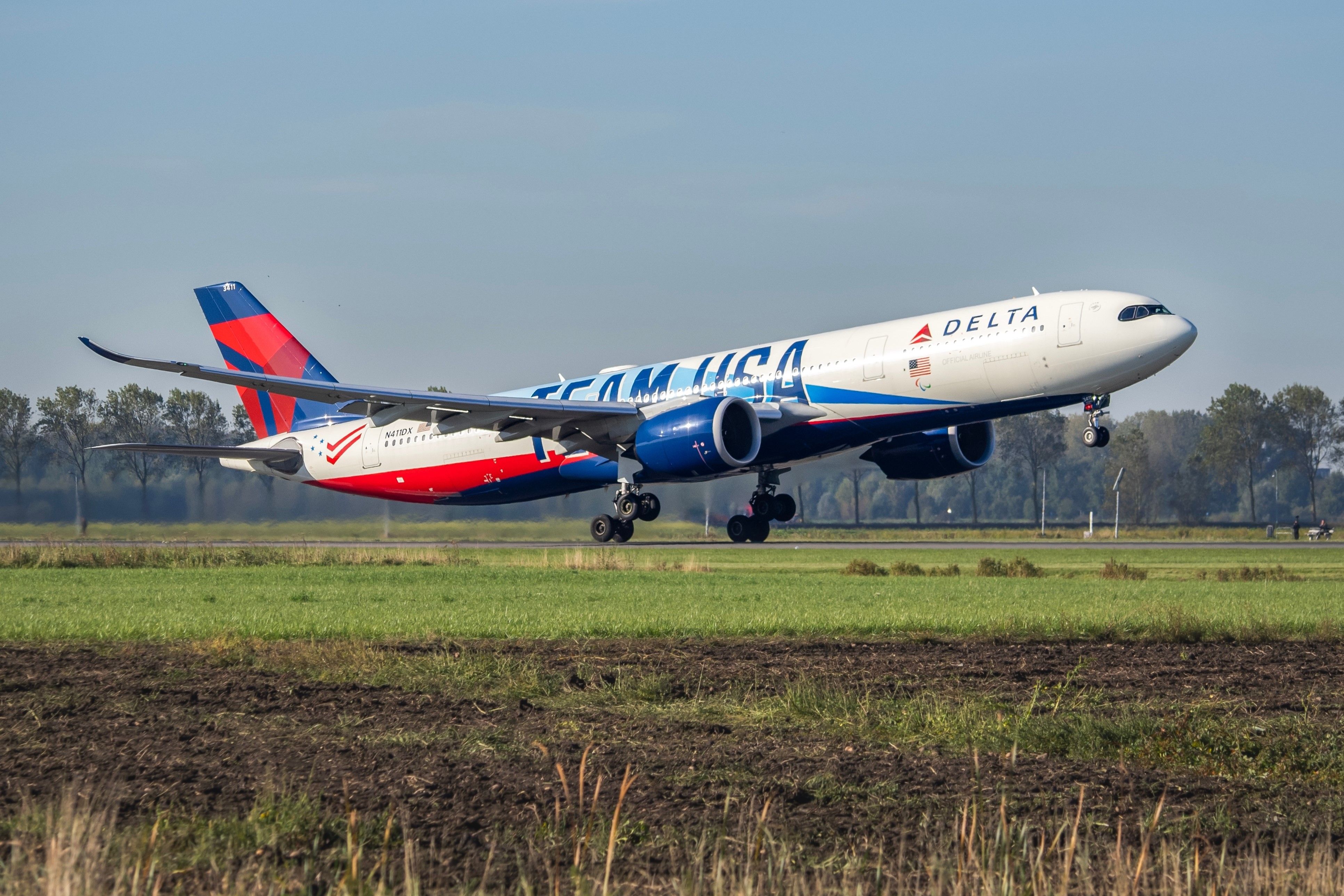 Delta Air Lines Airbus A330neo In Amsterdam