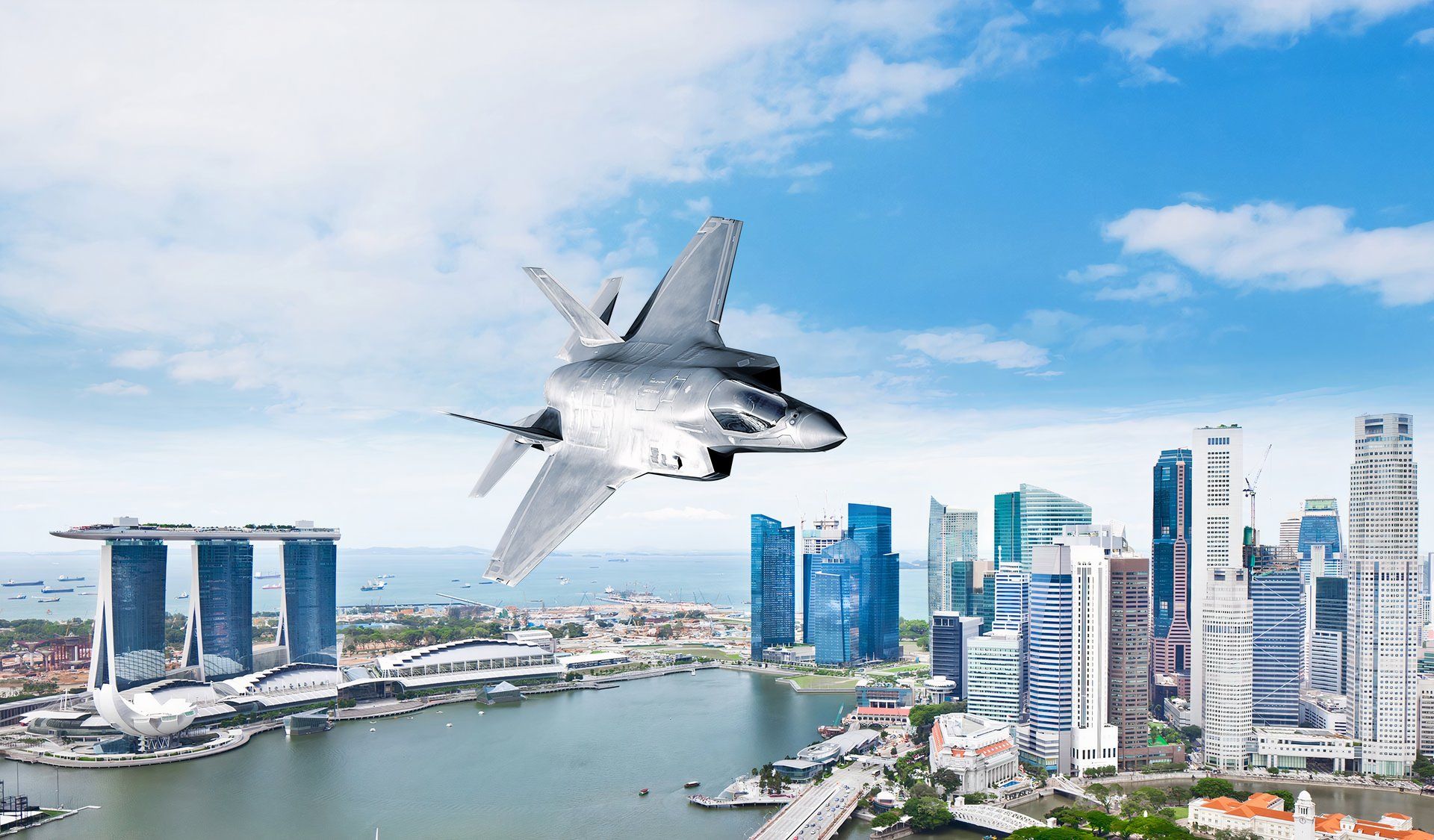 Singapore-F35B-1920x1125-v3 - 洛克希德馬丁公司 F-35B 飛越新加坡的圖形