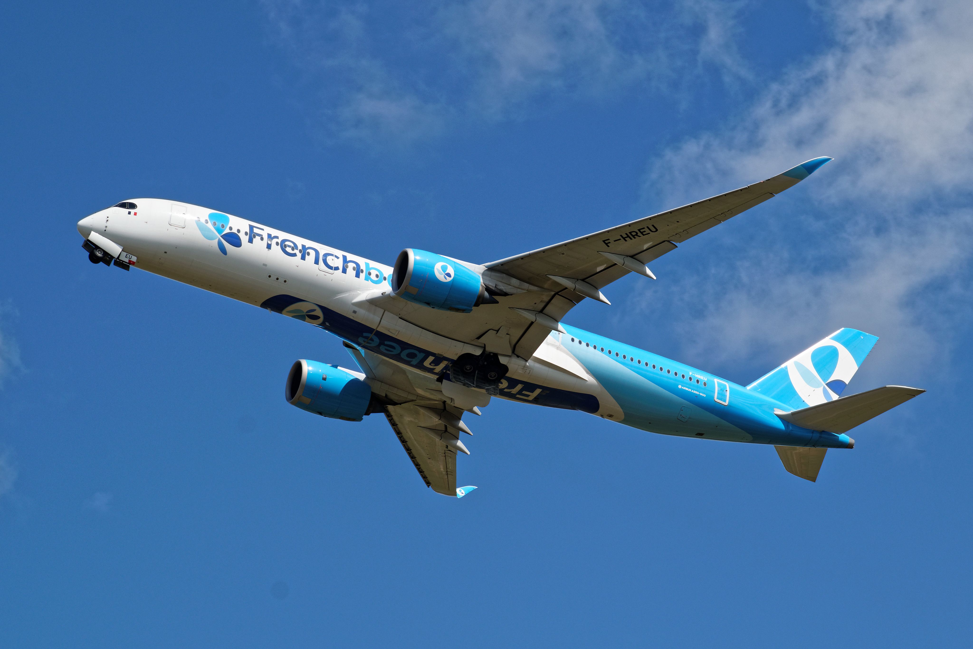 法國蜜蜂空中巴士 A350 機上