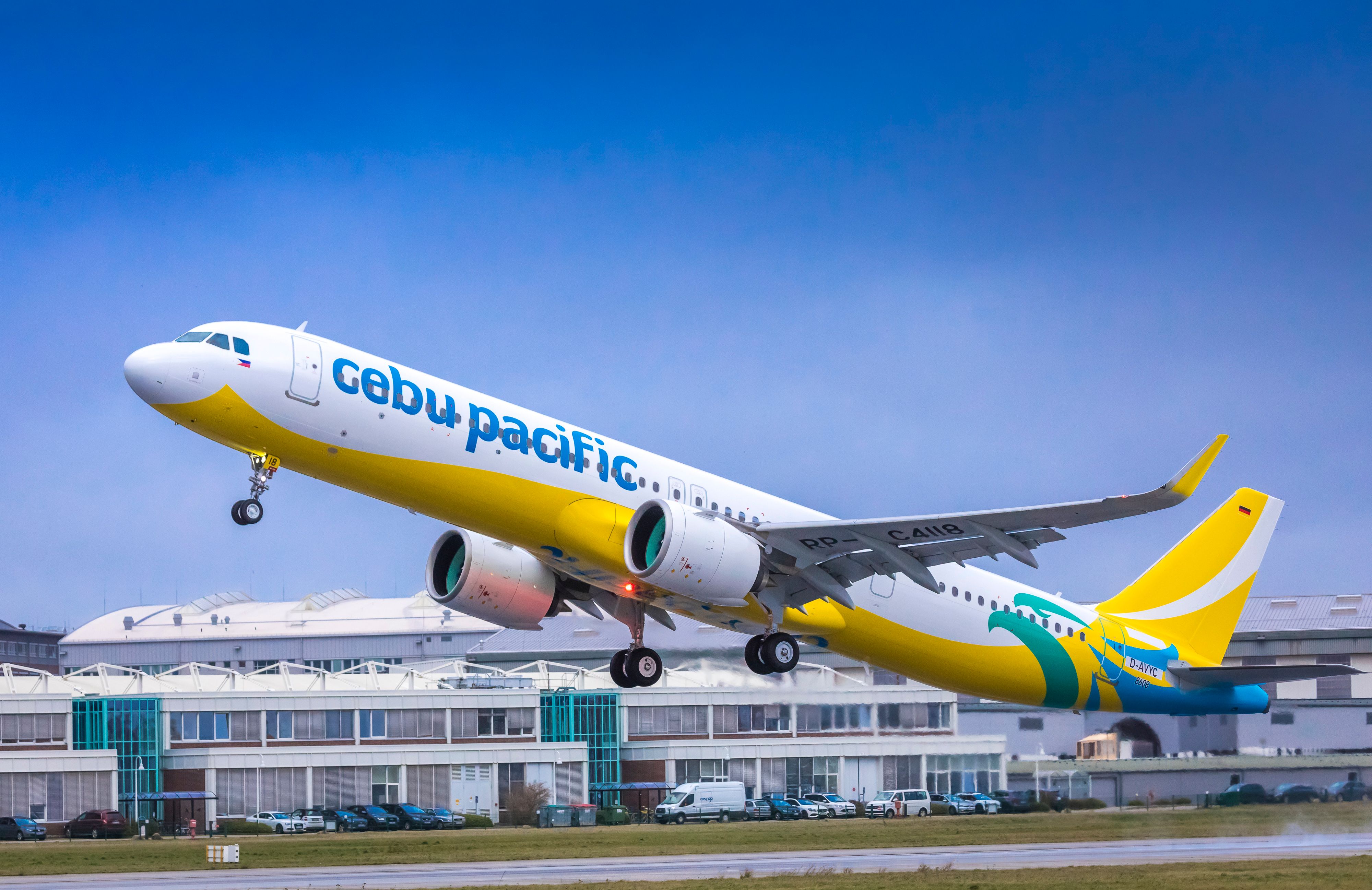 Cebu Pacific Airbus A321neo Taking Off