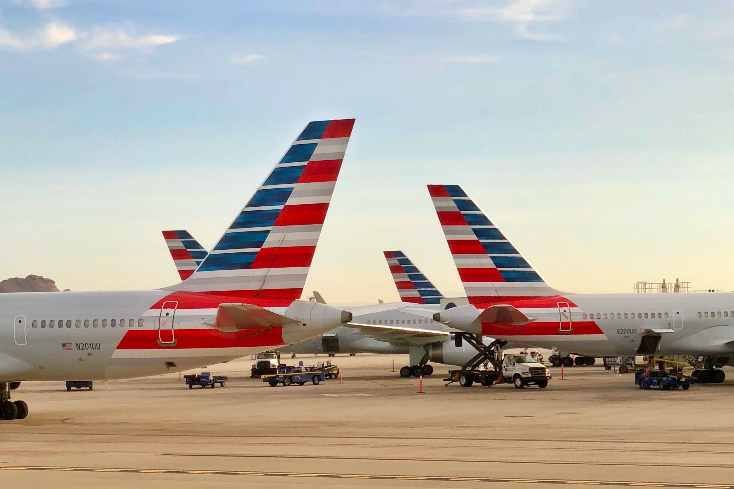 American Airlines aircraft at PHX shutterstock_1106596007