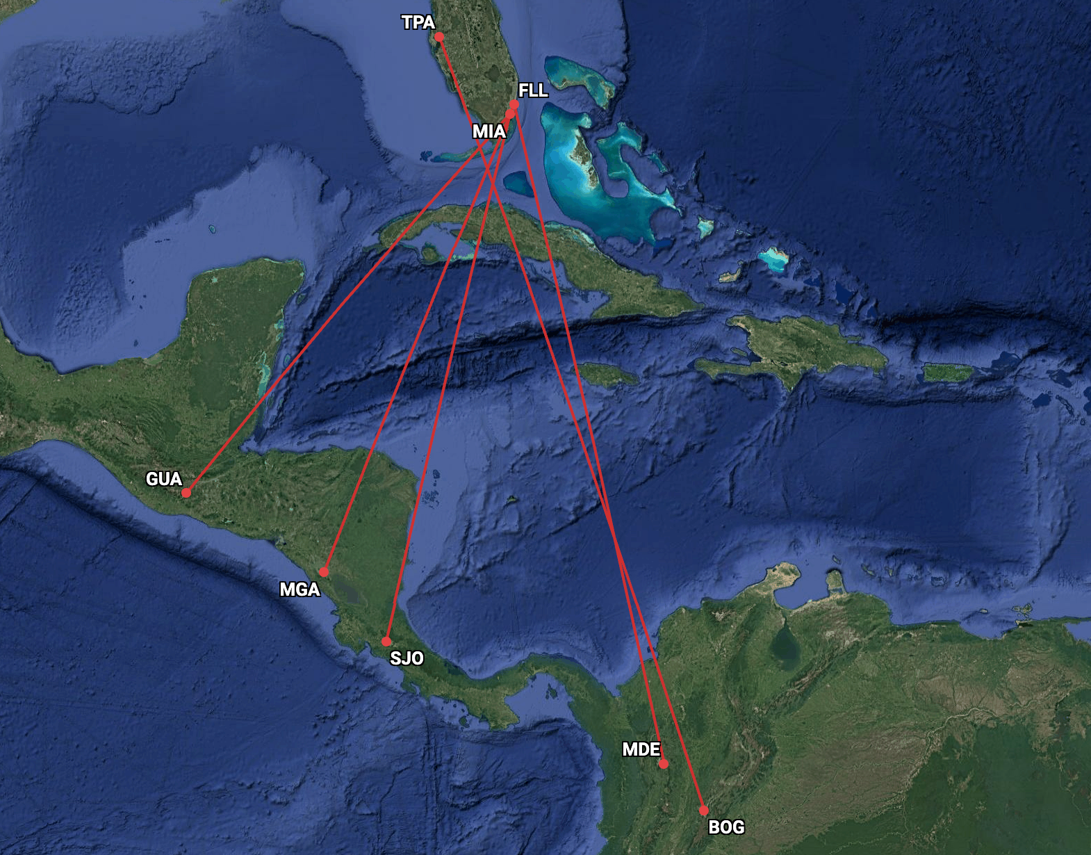 avianca's new routes to Florida