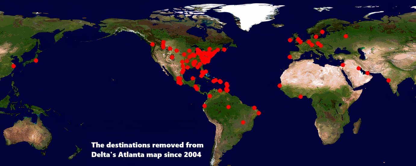 DL ATL航線自2004年起削減
