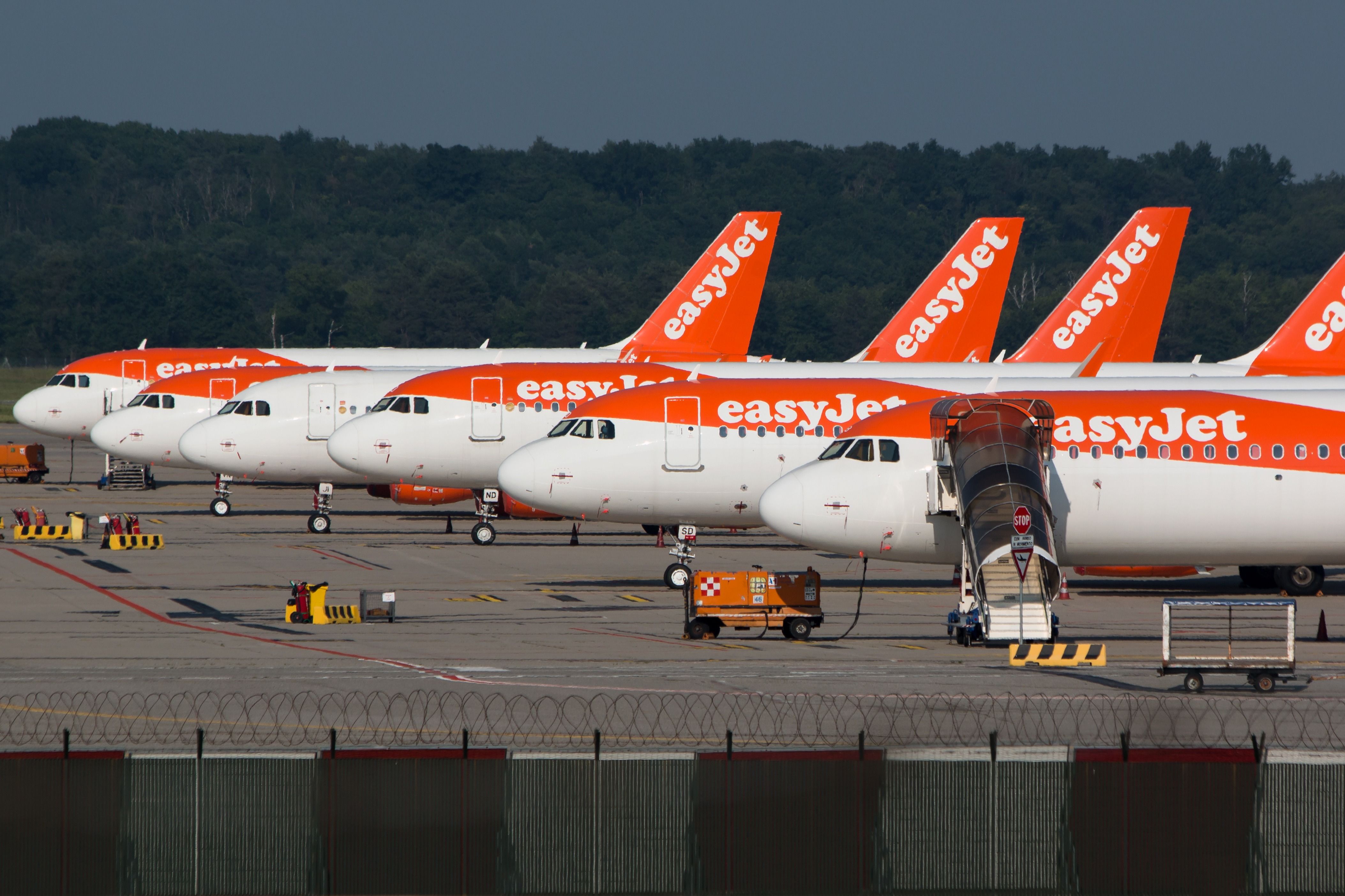 easyJet aircraft at MXP shutterstock_1737403730