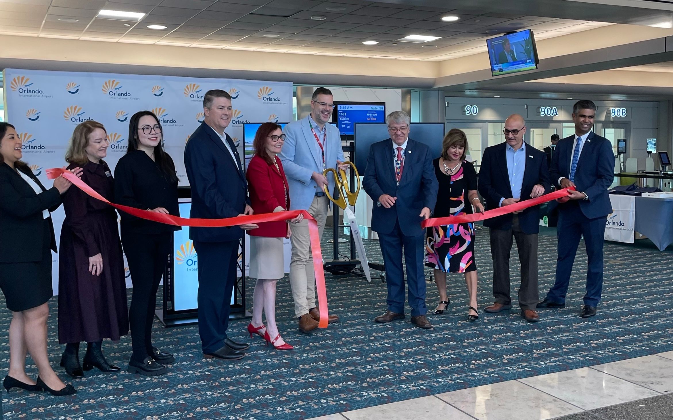 flair ribbon cutting