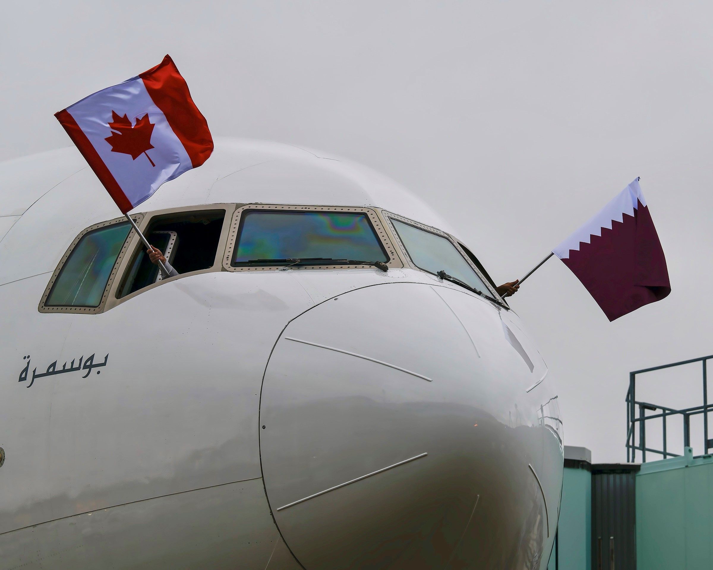 Qatar Airways Boeing 777 Inaugural Doha Toronto Pearson