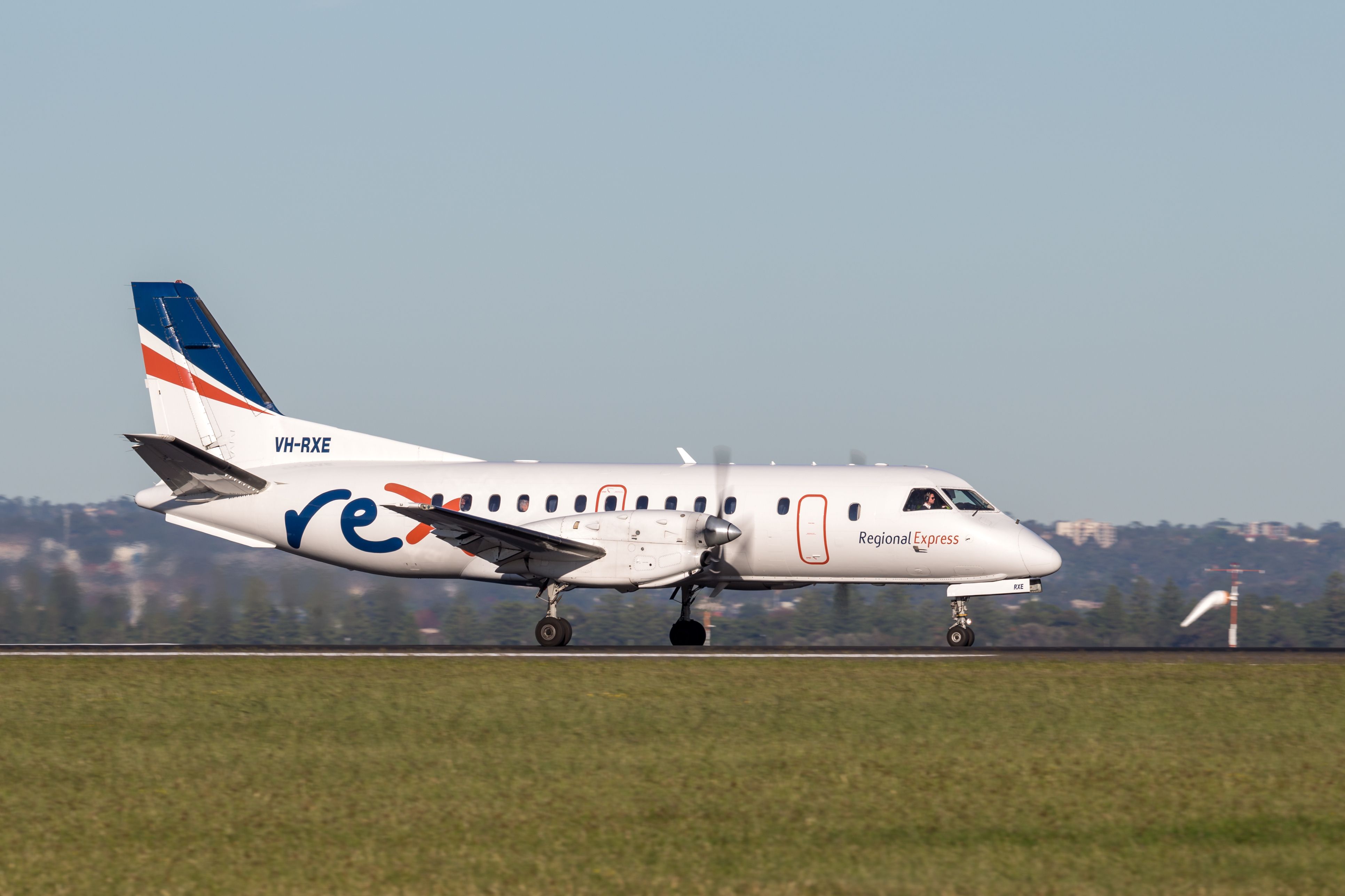 Rex Saab 340 at Sydney Airport SYD shutterstock_647951287