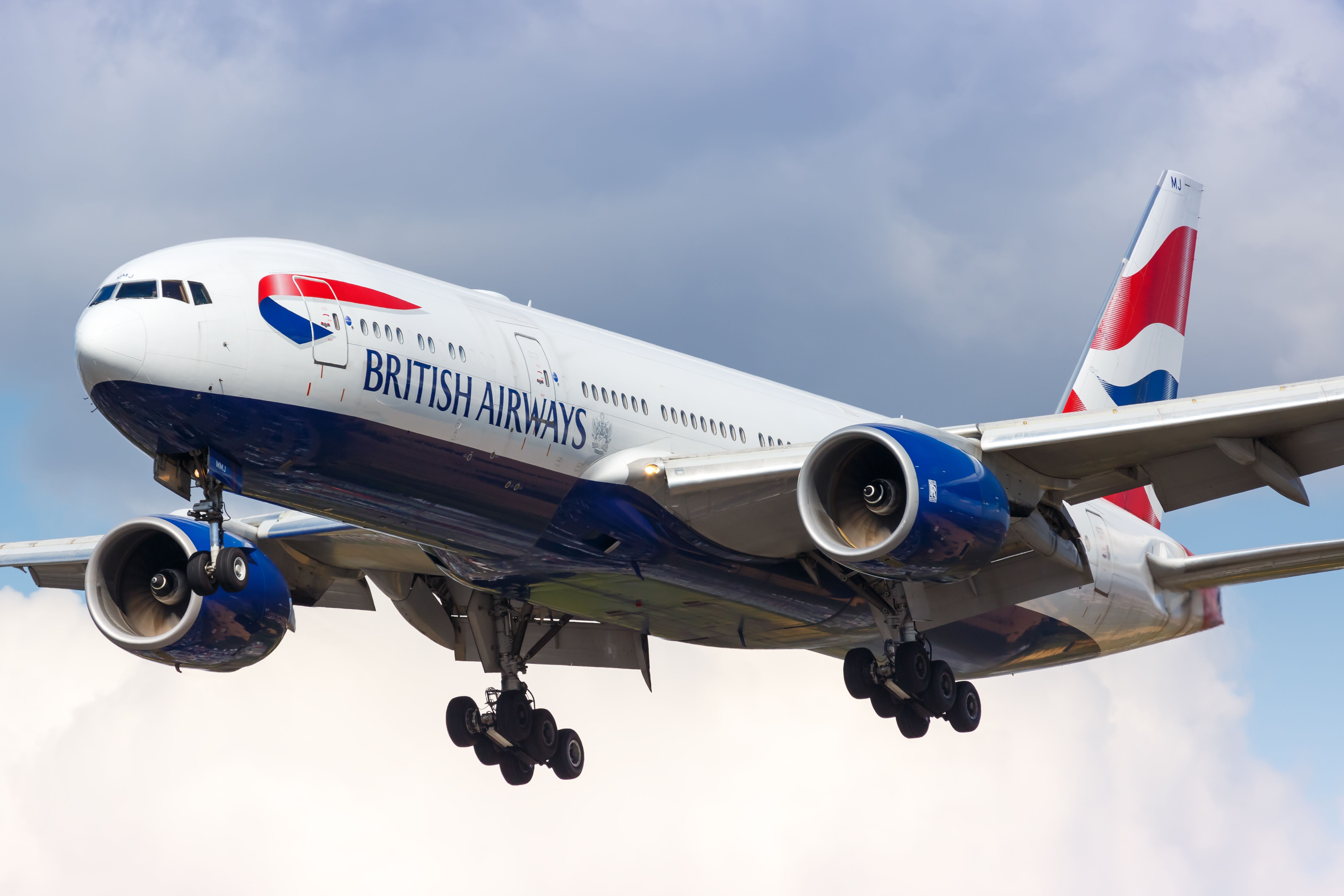 British Airways Boeing 777 Landing At Heathrow