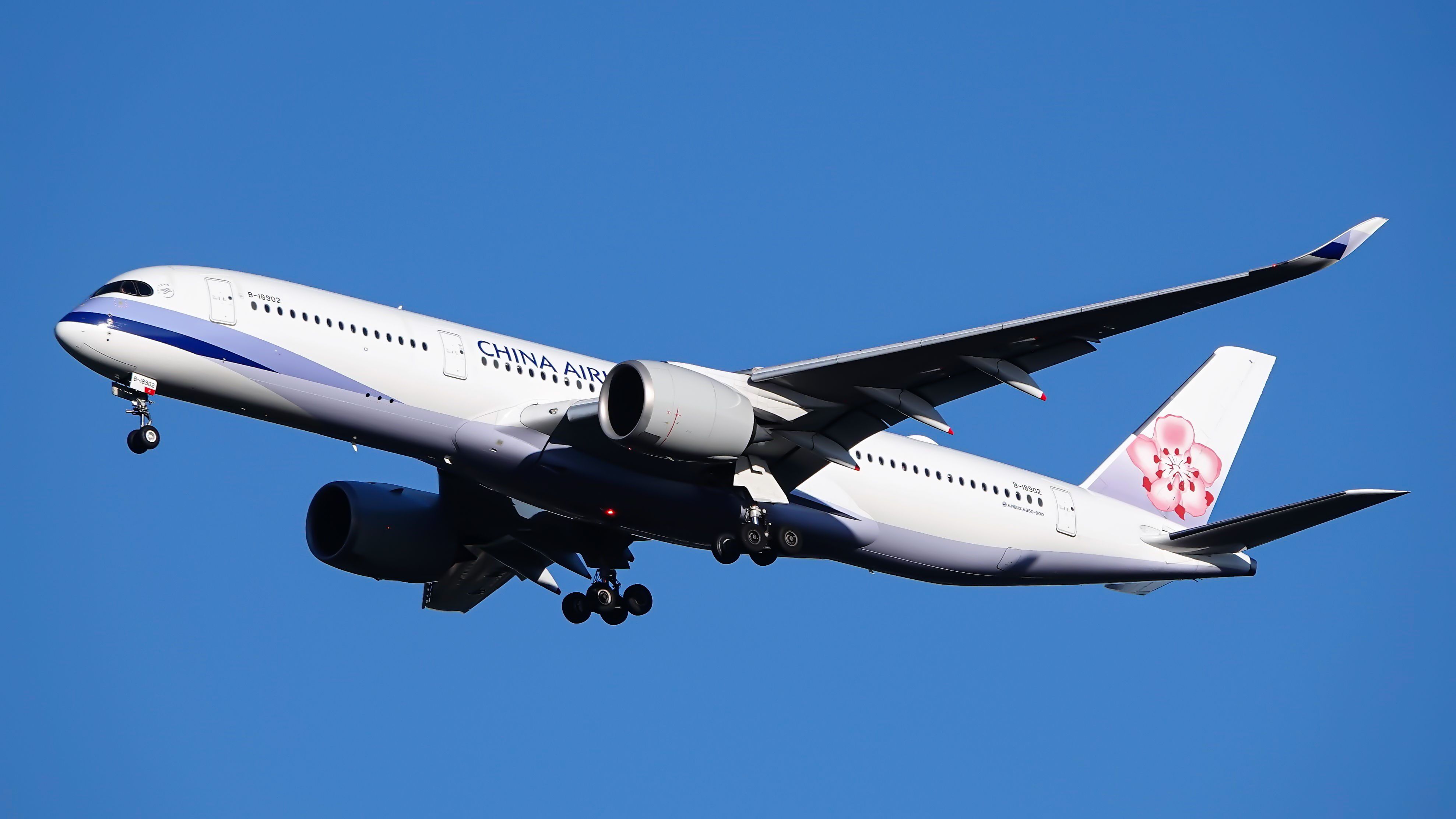 China Airlines Airbus A350 Landing In Tokyo