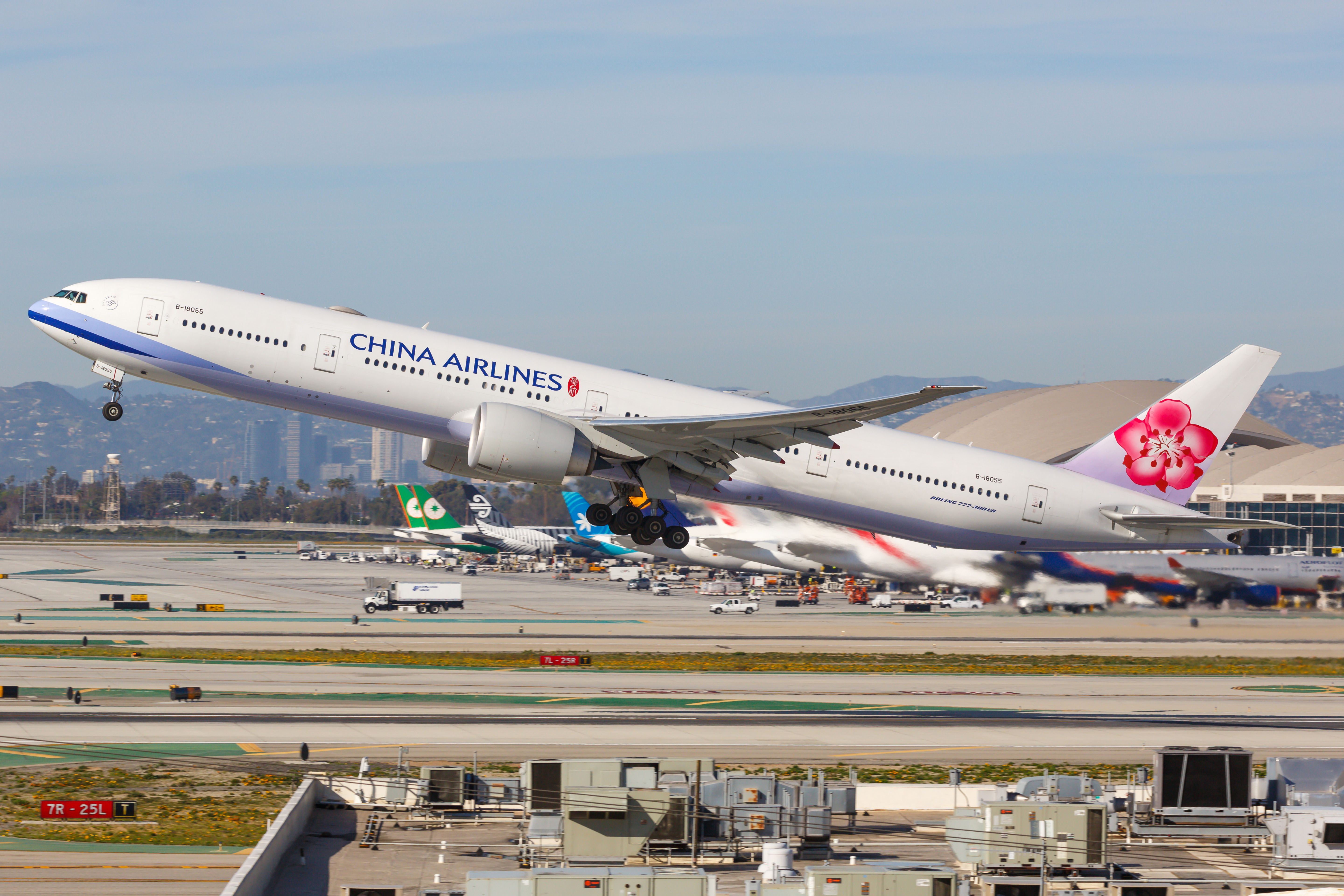 China Airlines Boeing 777 In Los Angeles