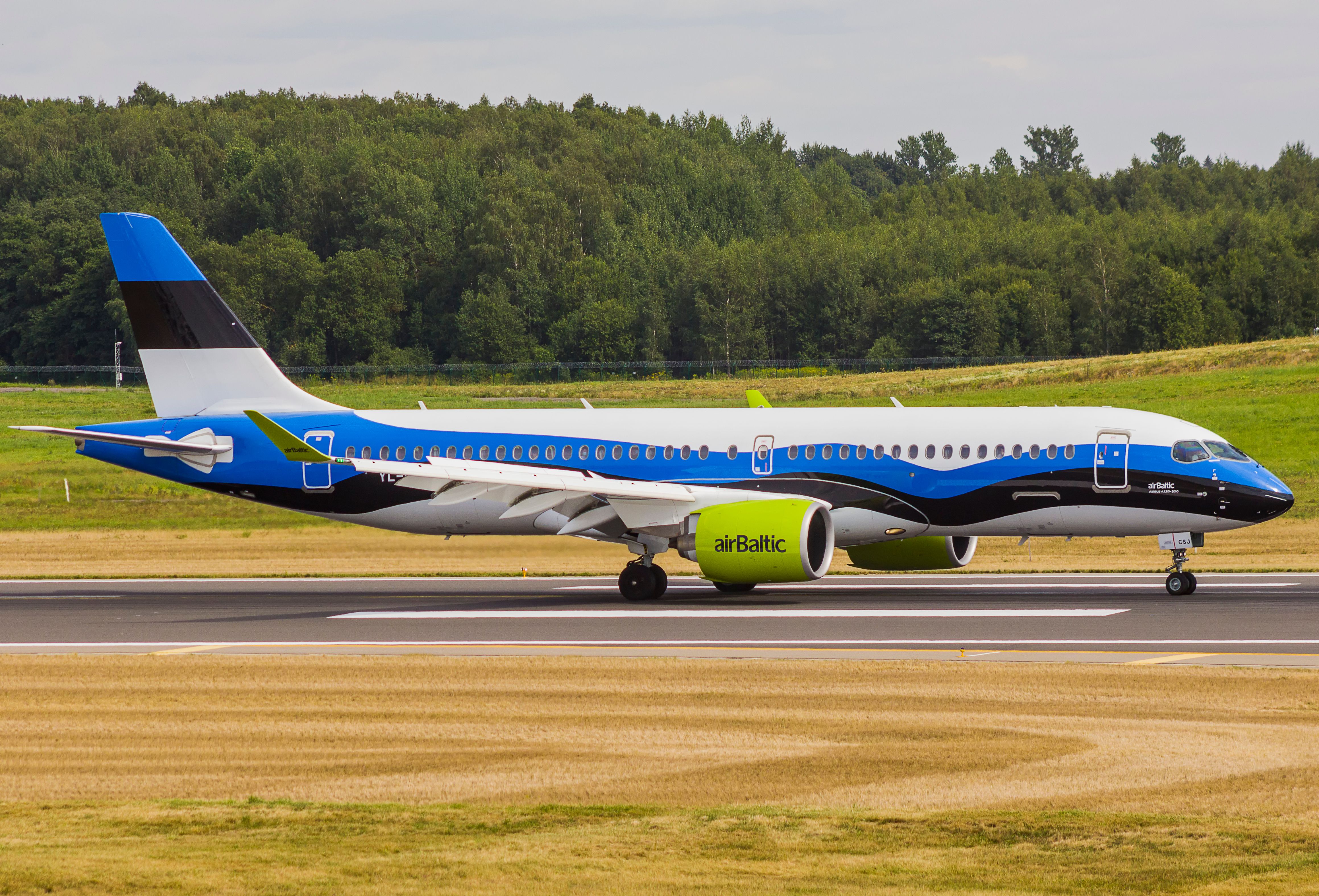 airBaltic Airbus A220 Estonian Livery