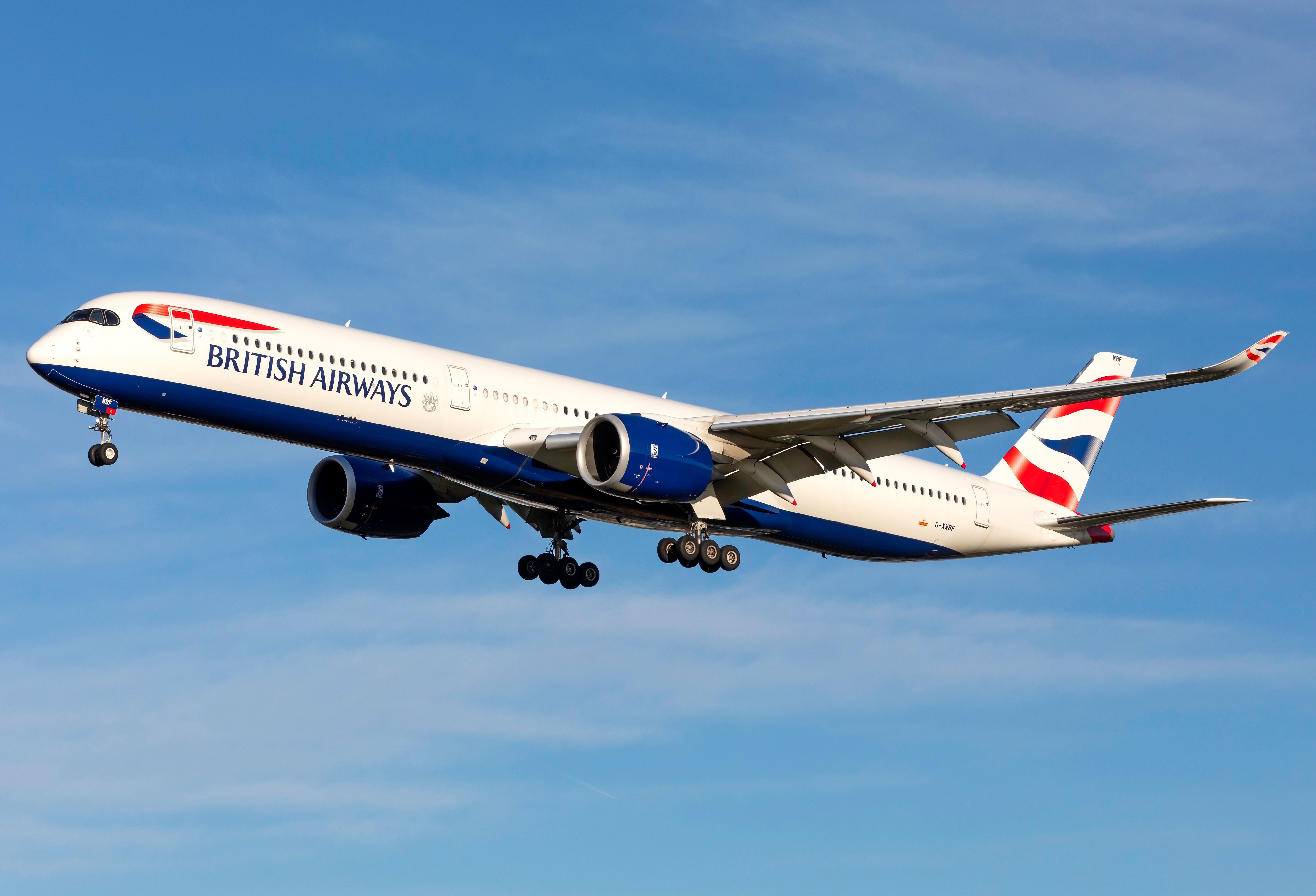 British Airways Airbus A350 Landing At Heathrow