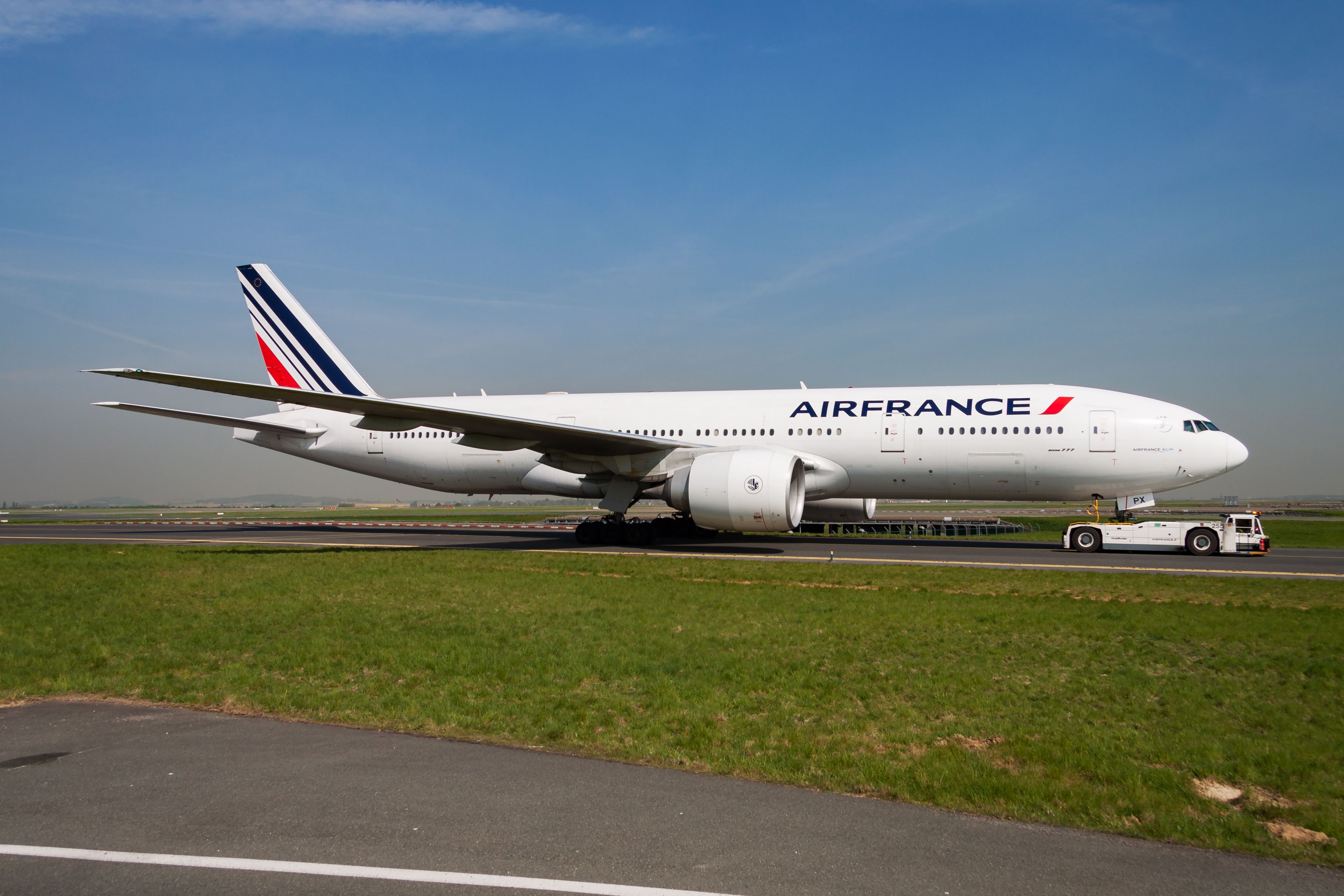 Air France Boeing 777 Taxiing In Paris