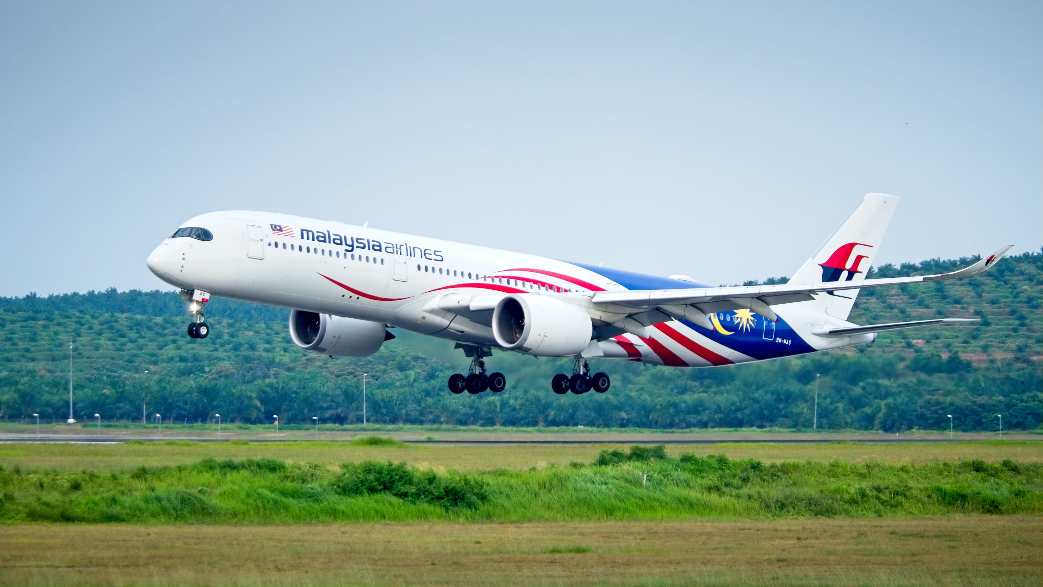 Malaysia Airlines Airbus A350 Landing In Kuala Lumpur