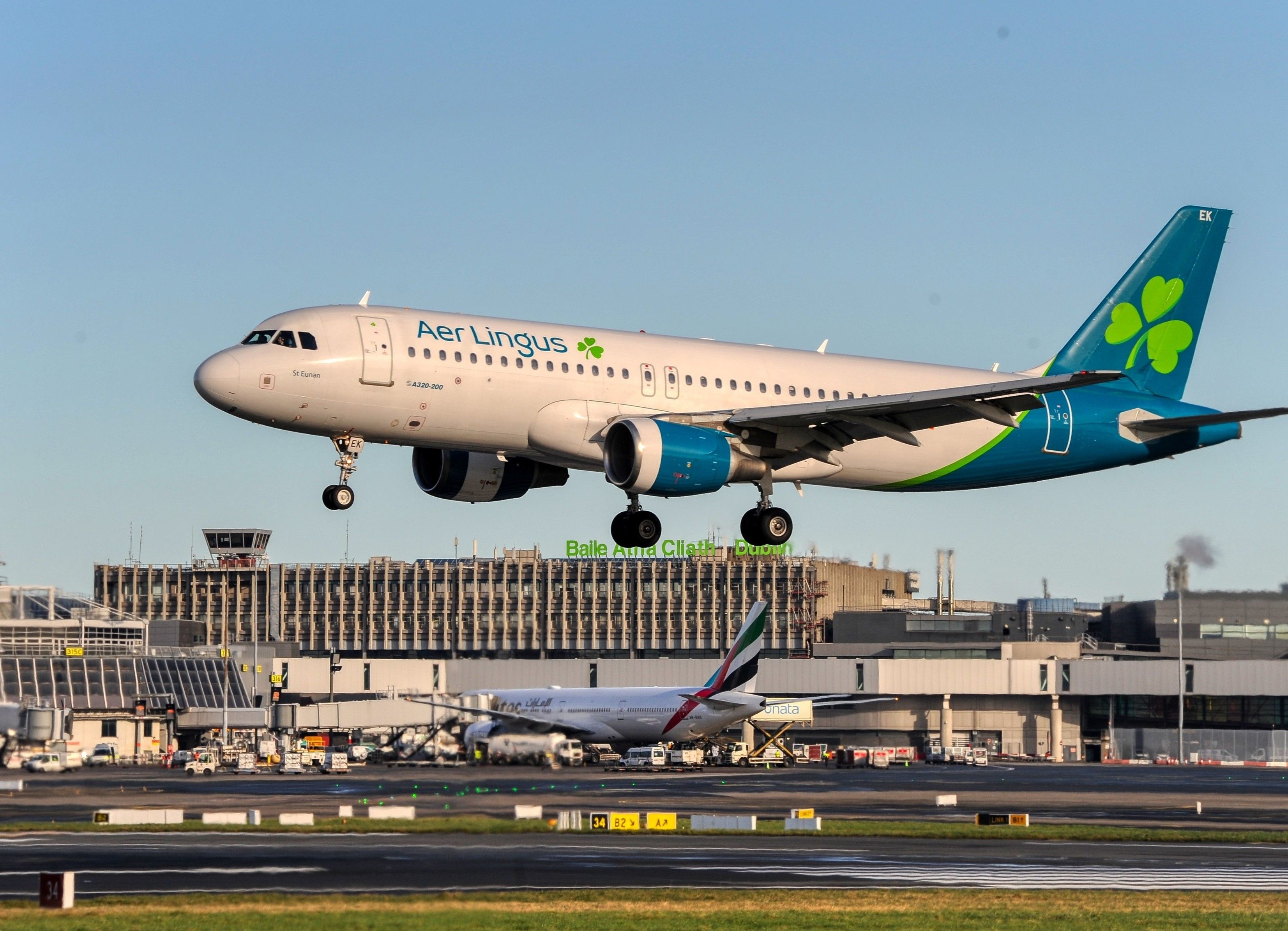 愛爾蘭航空空中巴士 A320 降落在都柏林