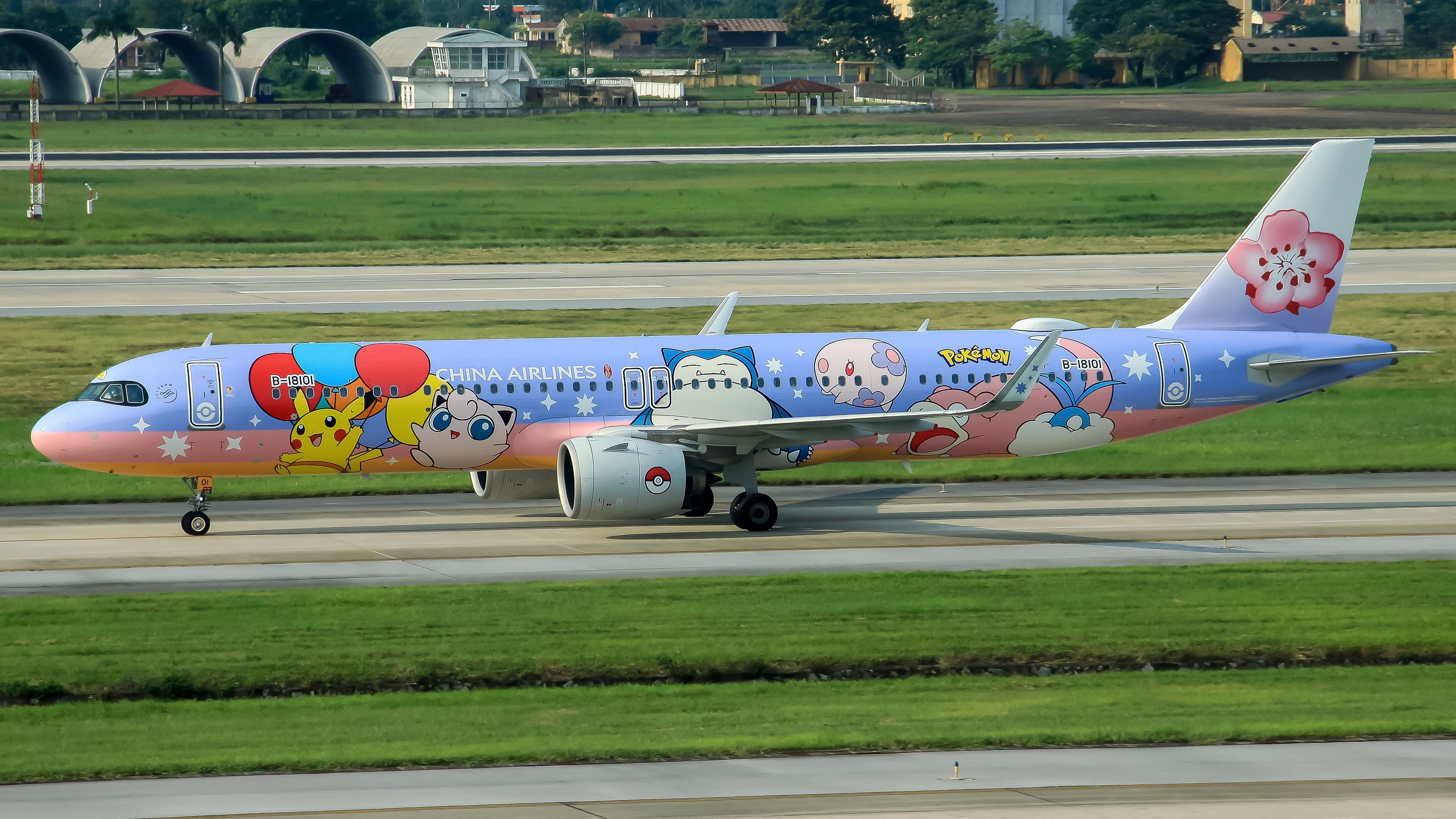 China Airlines Airbus A321neo Taxiing In Hanoi