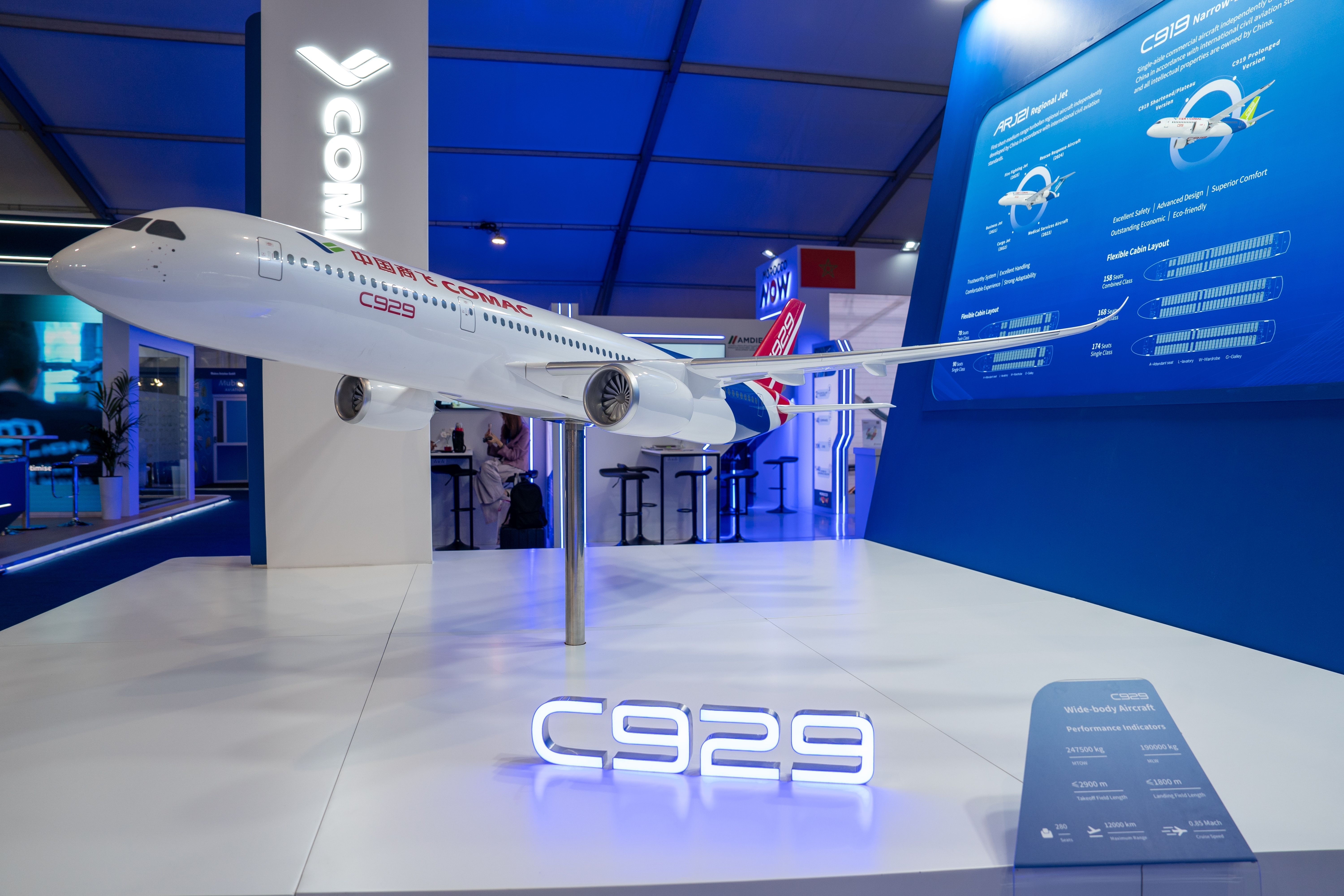 The COMAC C929 widebody aircraft. Formerly the CR929