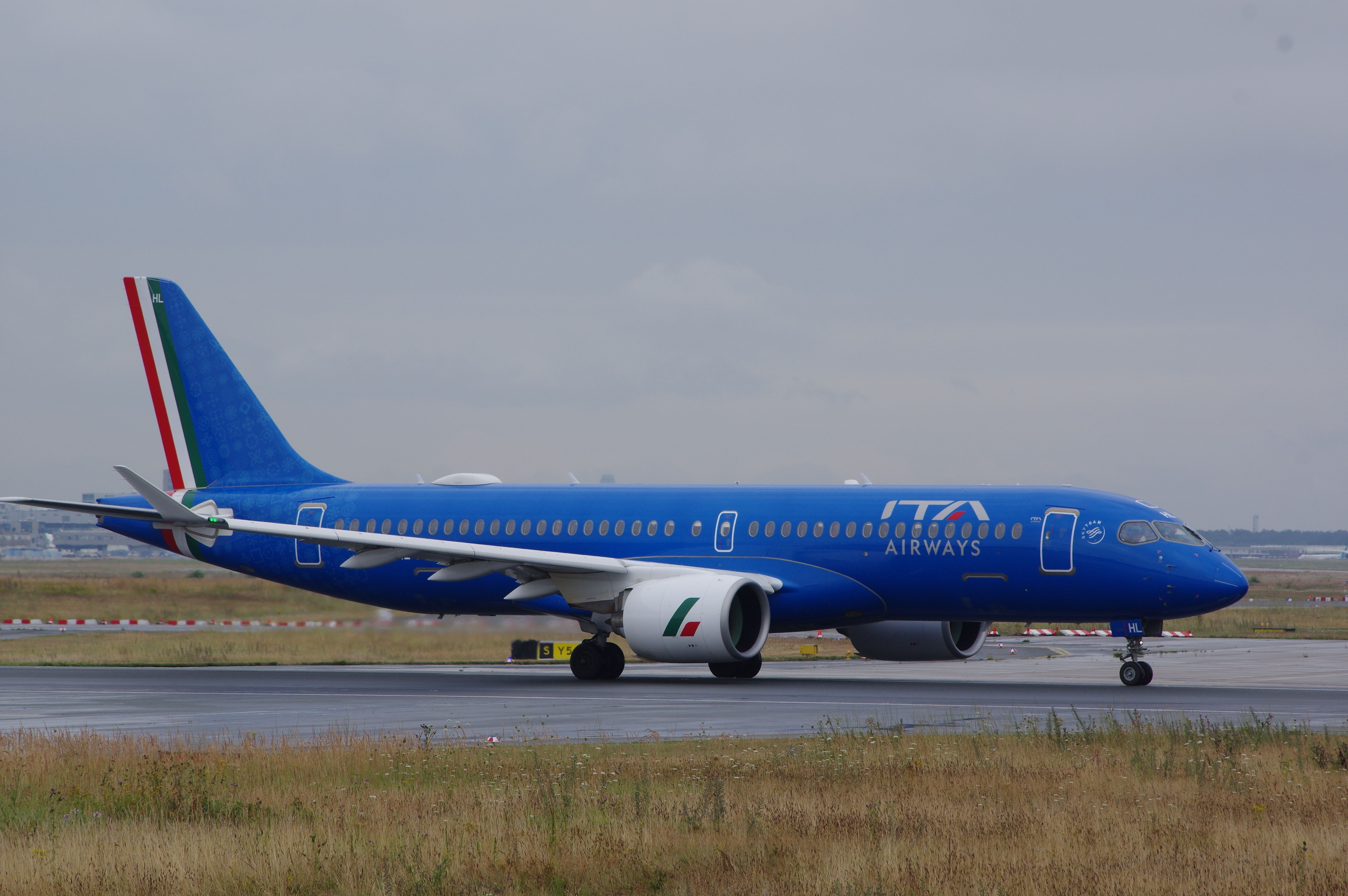 ITA Airways Airbus A220 Taxiing In Frankfurt