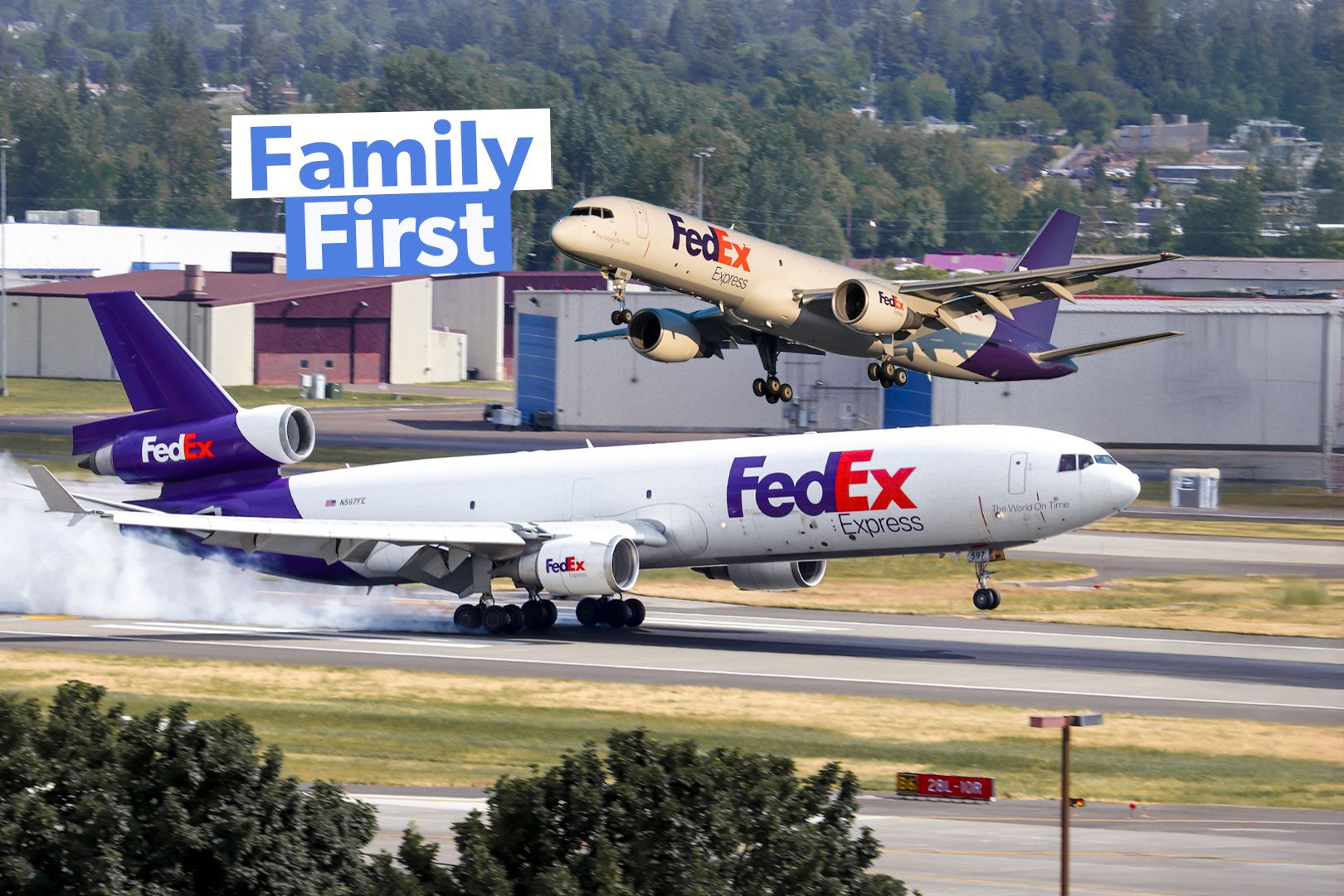 Why every FedEX plane has a different name of 3x2
