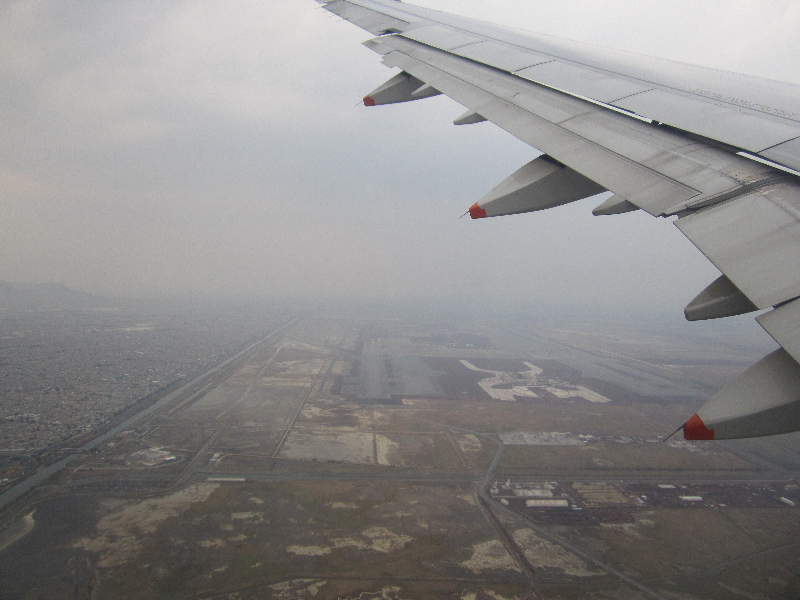 墨西哥城特斯科科機場鳥瞰圖