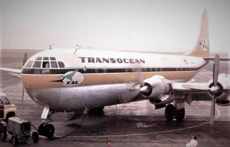 奧克蘭國際機場的Transocean Airways的波音377