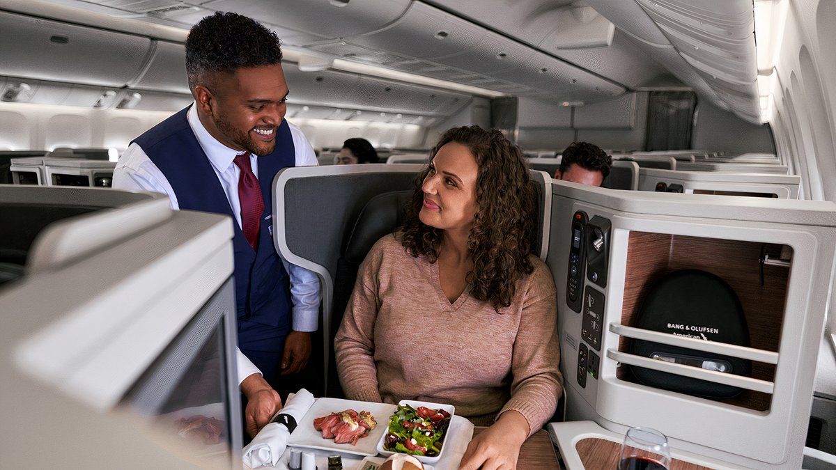 American Airlines onboard dining