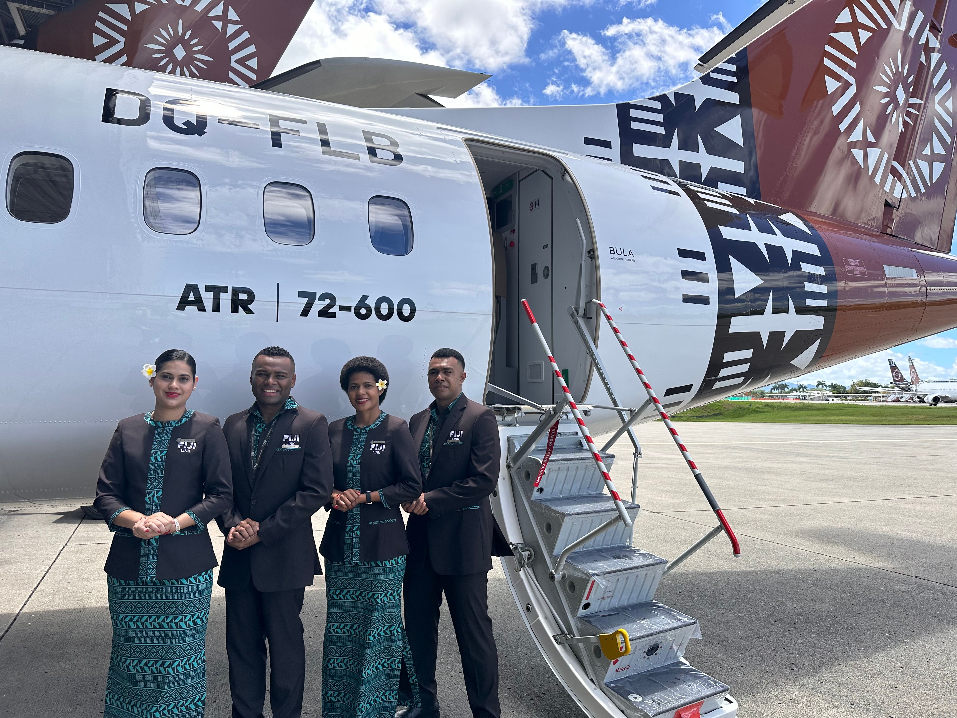 Fiji Airways ATR 72-600 aircraft and new Fiji Link Uniforms