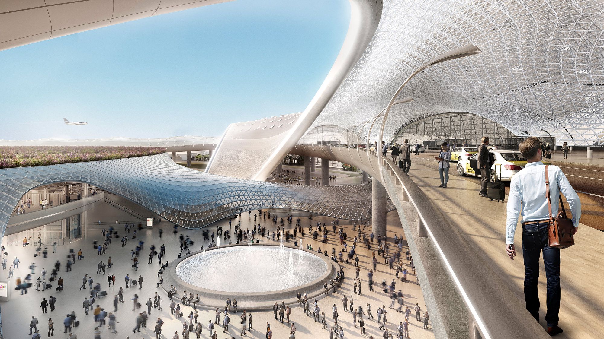 墨西哥城特斯科科機場效果圖