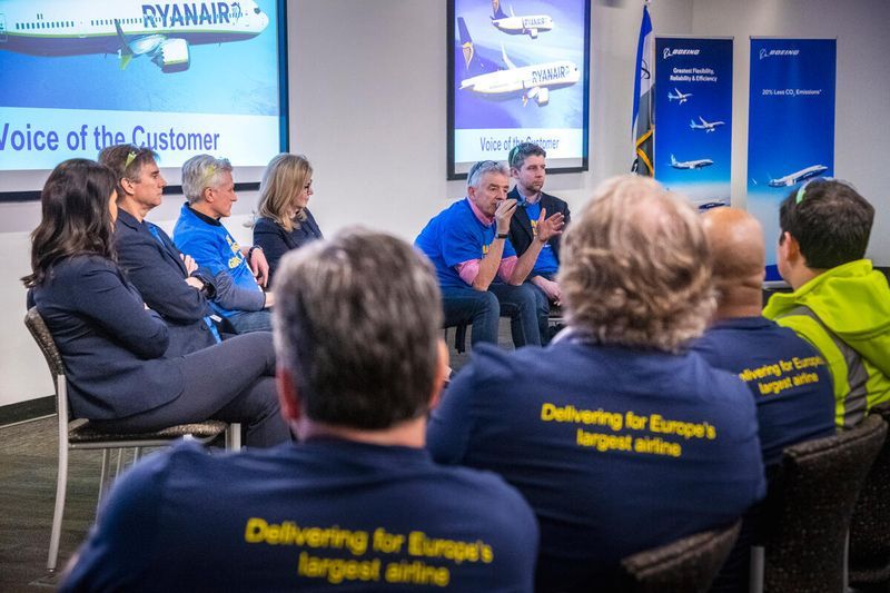 Ryanair visiting Boeing