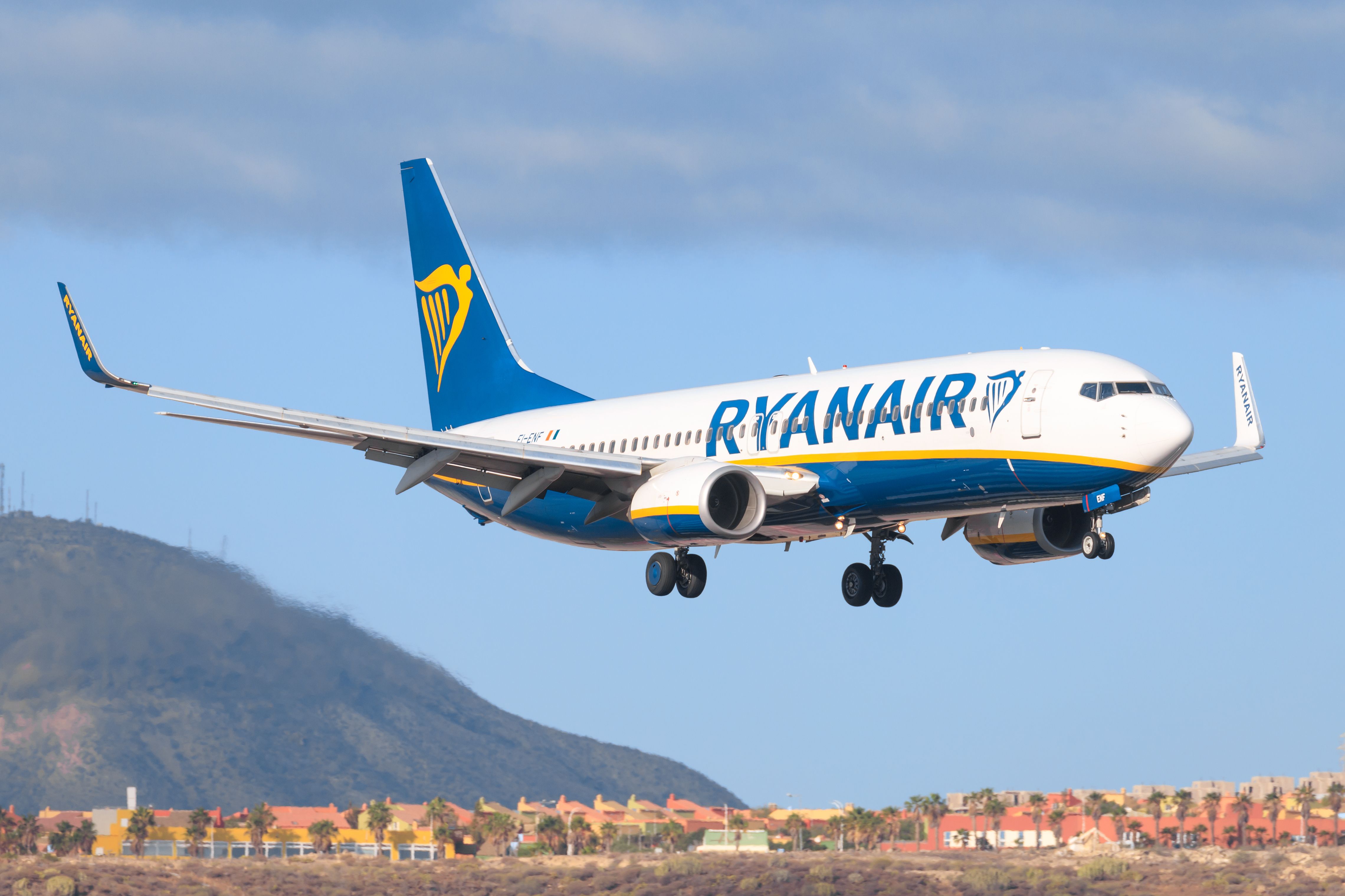  Ryanair Boeing 737-800 at Tenerife South airport (TFS) Rania Sofia Airport