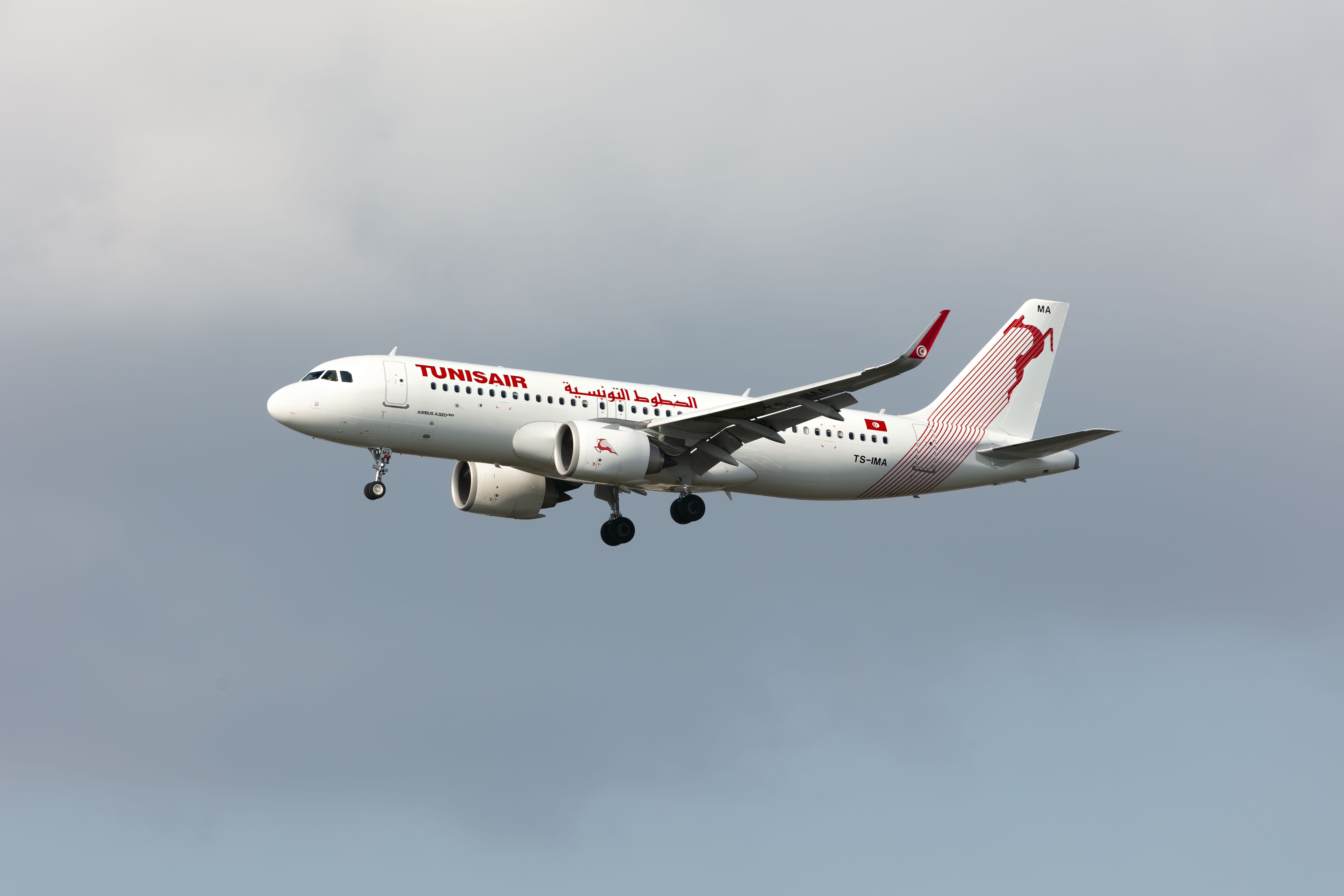 Tunizua Airbus A320NEO Landing in London