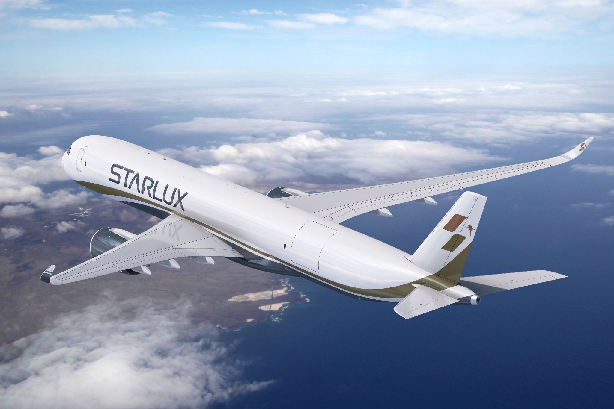 STARLUX Airlines Airbus A350F rendering