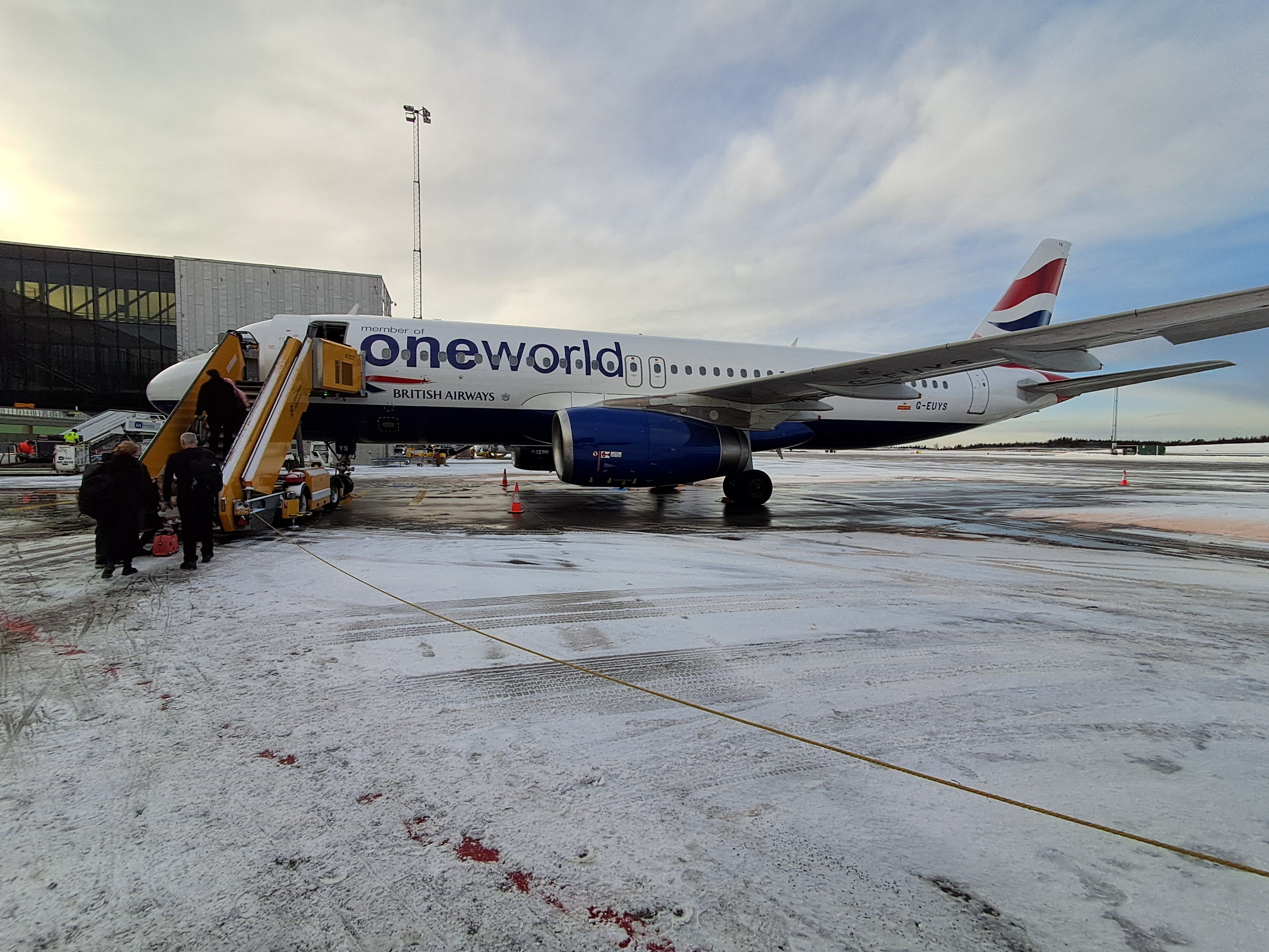 BA A320停在哥德堡