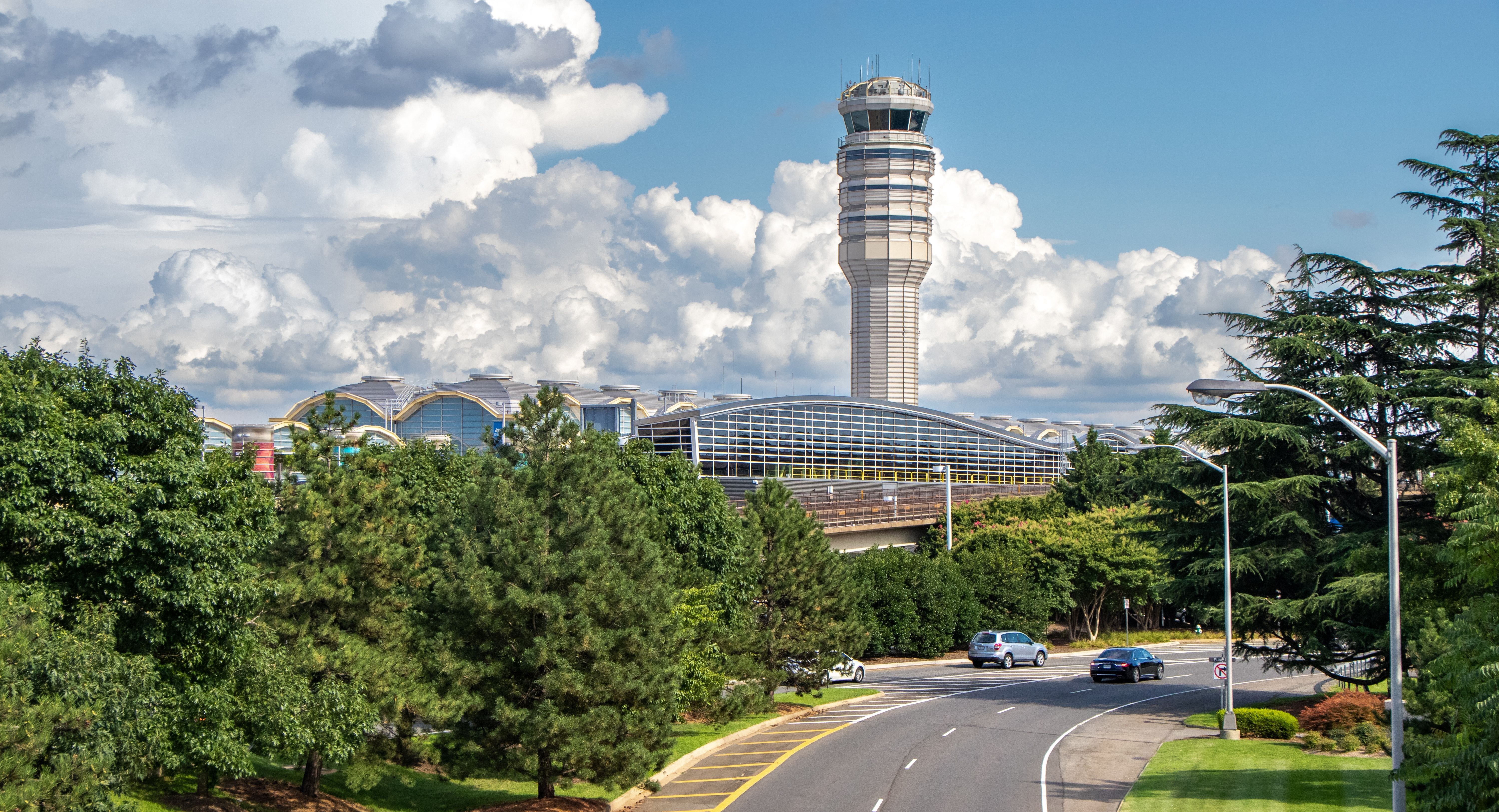 ATC Tower at Ronald Reagan Washington National Airport DCA Shutterstock_2455742037