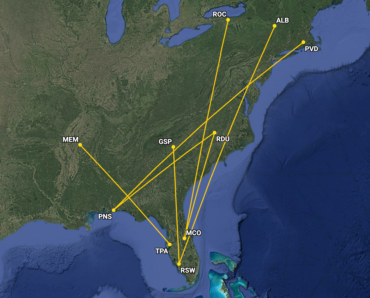 Breeze Airways new routes to Florida