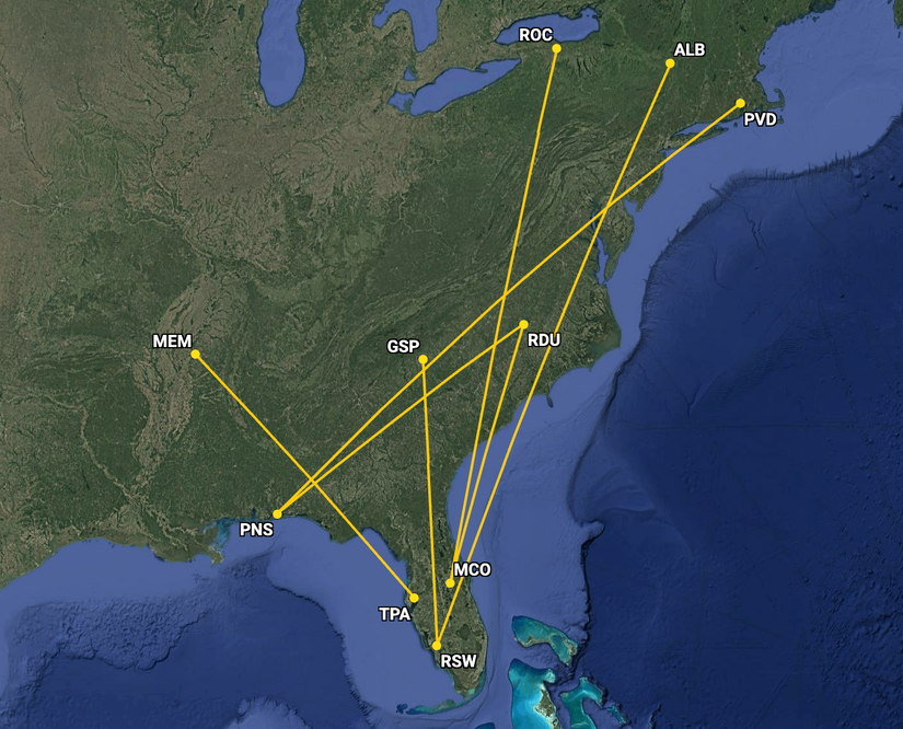 Breeze Adds 19 Fresh Routes Across Its Network