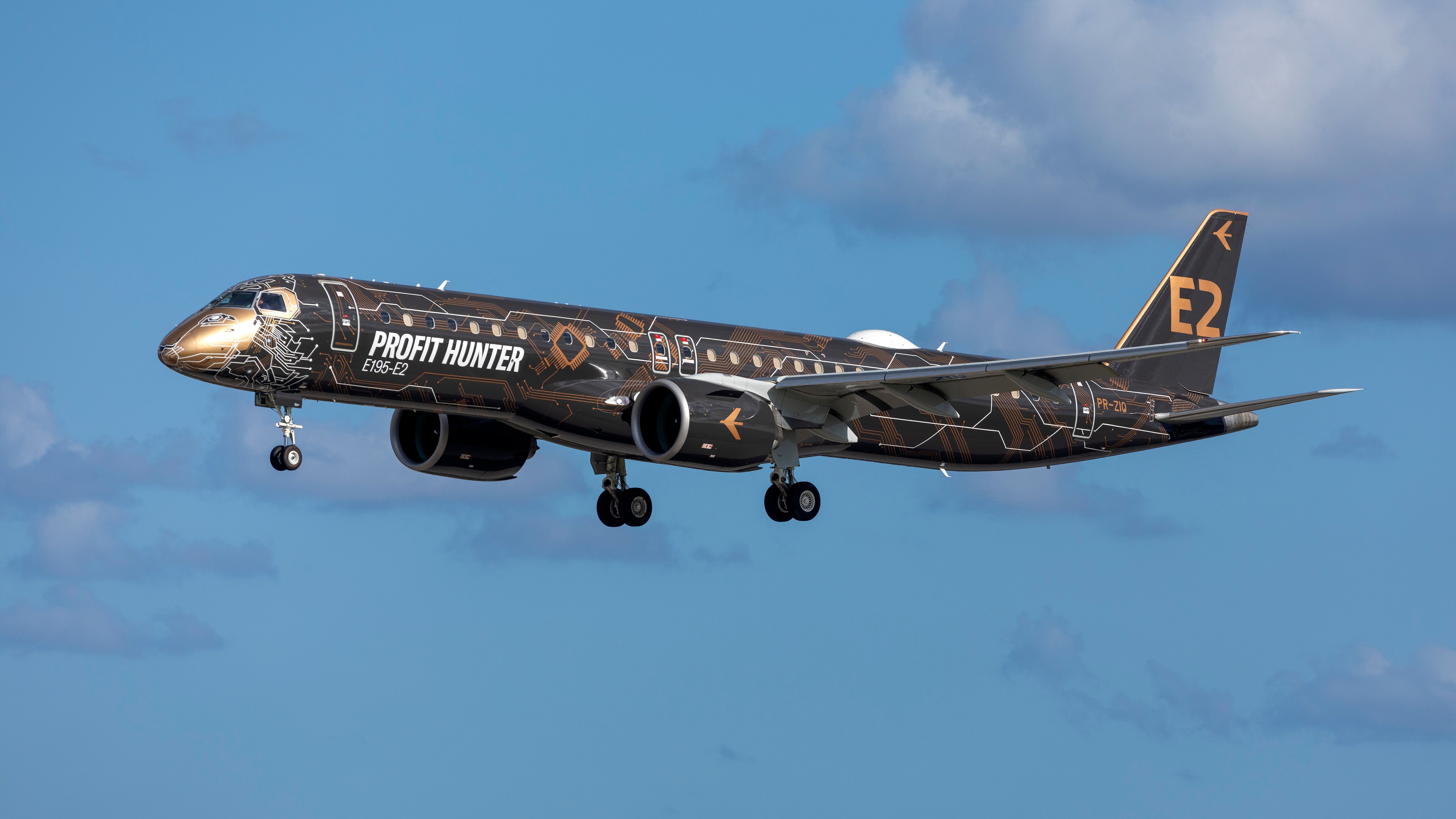 Embraer E195-E2 Profit Hunter landing at MLA shutterstock_1637645161