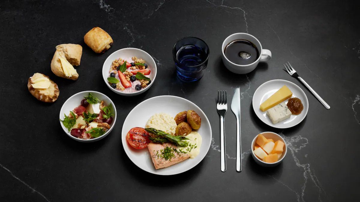 Finnair business class menu